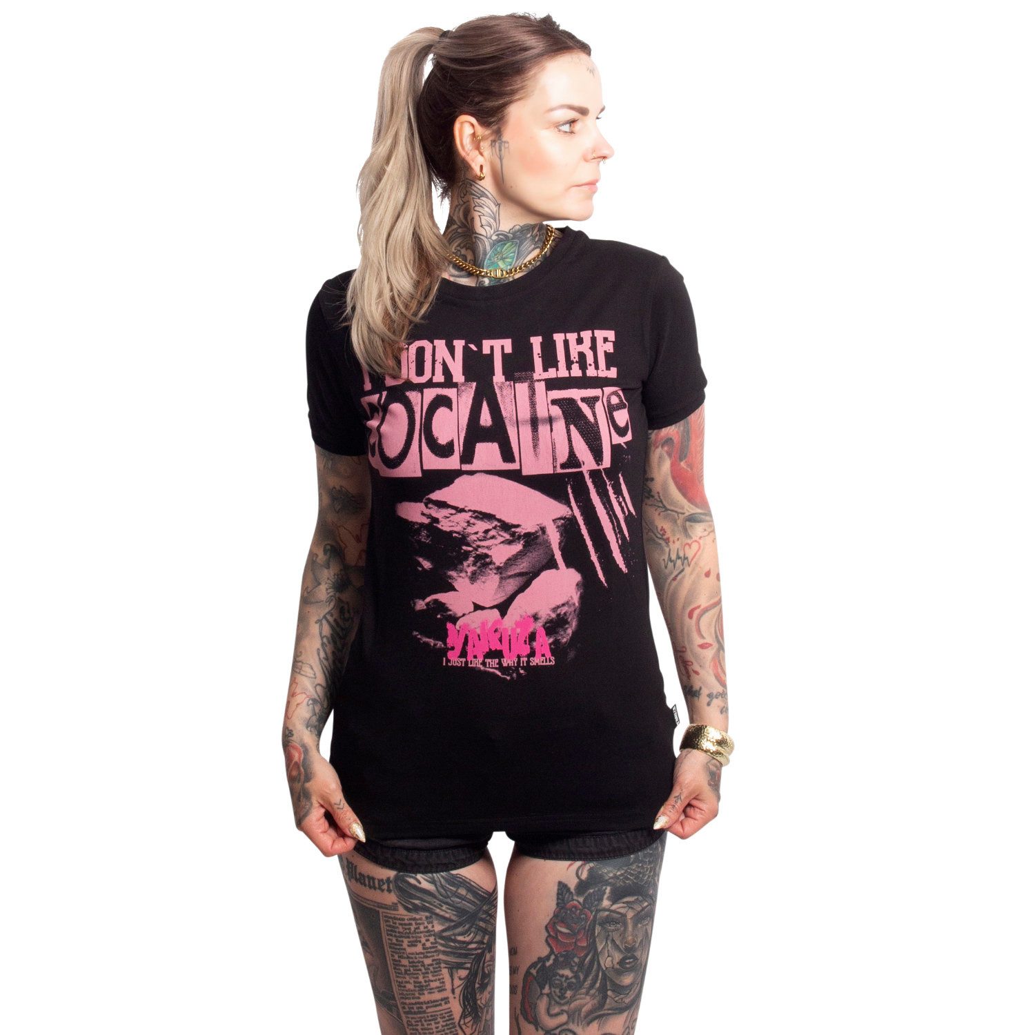 YAKUZA Rundhalsshirt Smell mit Rippbündchen günstig online kaufen