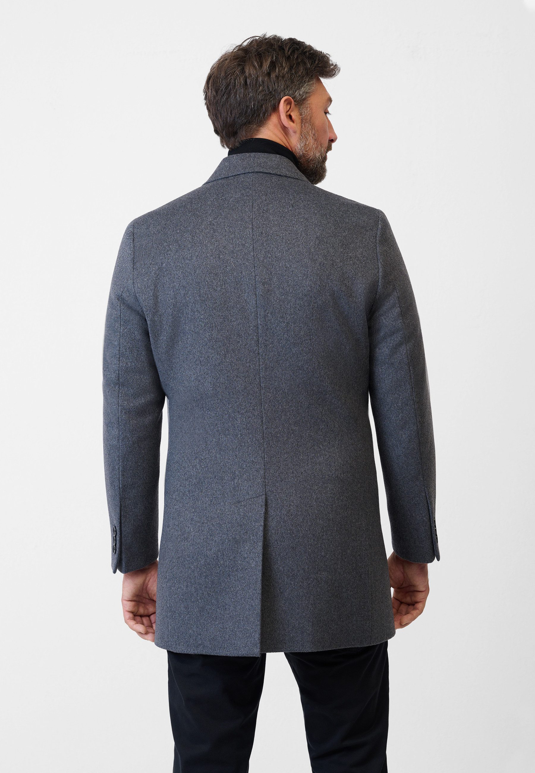 RICANO Kurzmantel Allessandro eleganter Kurzmantel mit Reverskragen und Knopfleiste