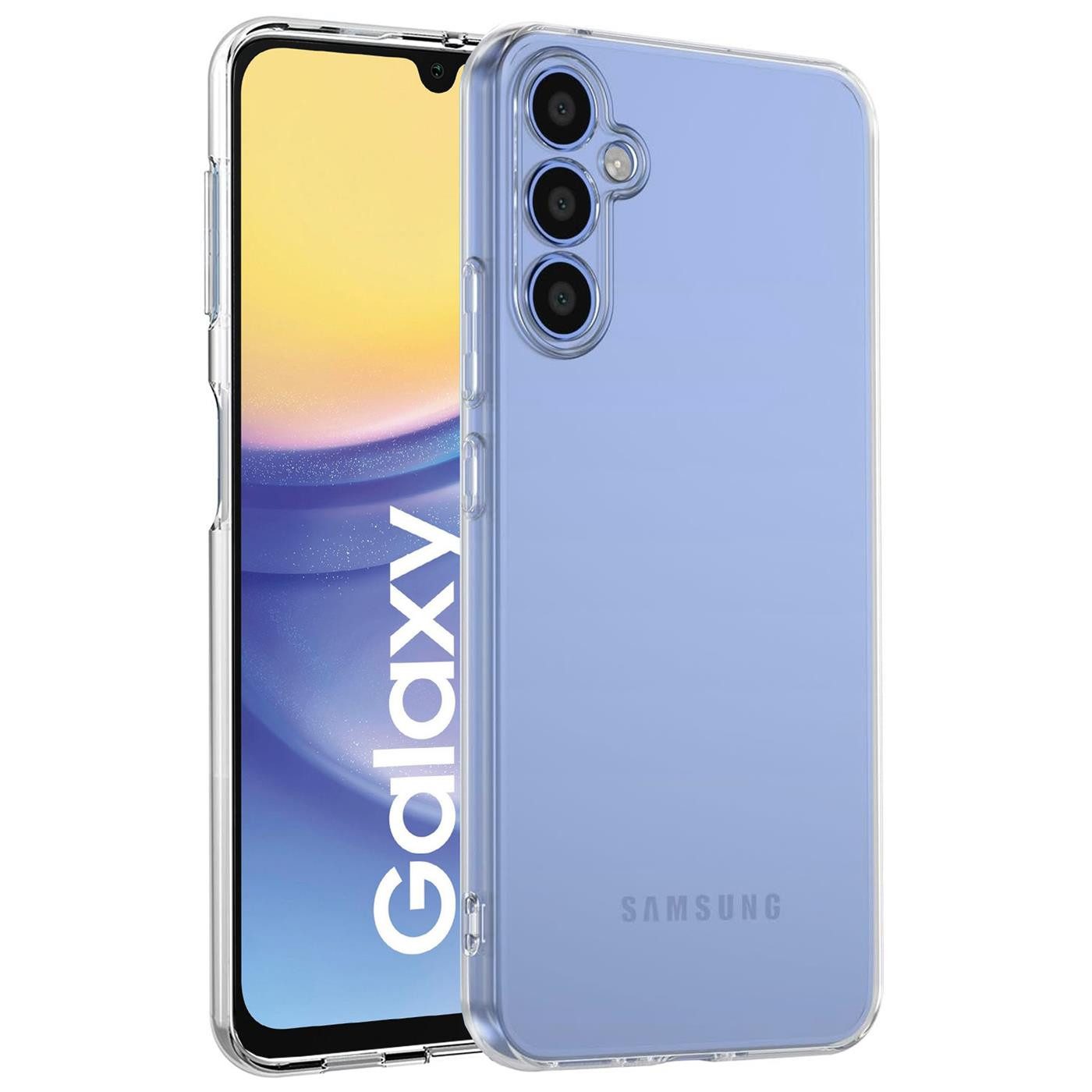 CoolGadget Handyhülle Silikon Handy Hülle Slim für Samsung Galaxy A16 5G, dünne TPU Schutzhülle Case in transparent / durchsichtig