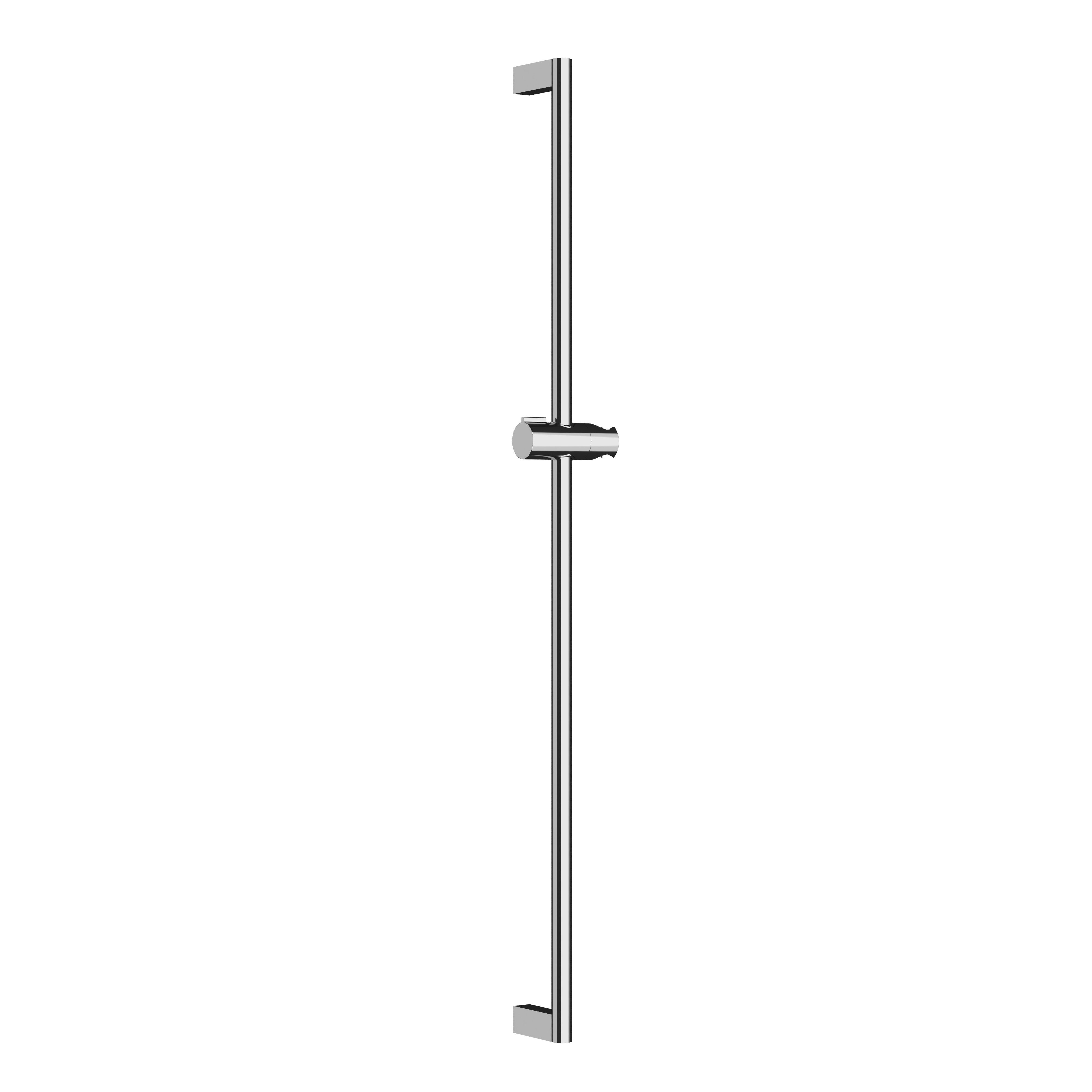 CHRIS BERGEN Duschstange Brausestange aus Metall Länge: 90 cm, in Chrom und Schwarz matt