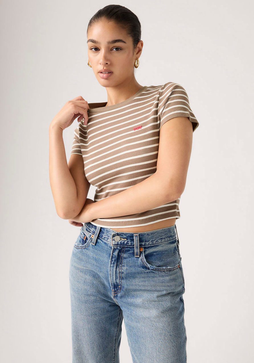 Levi's® T-Shirt ESSENTIAL SPORTY TEE Feinripp- Qualität