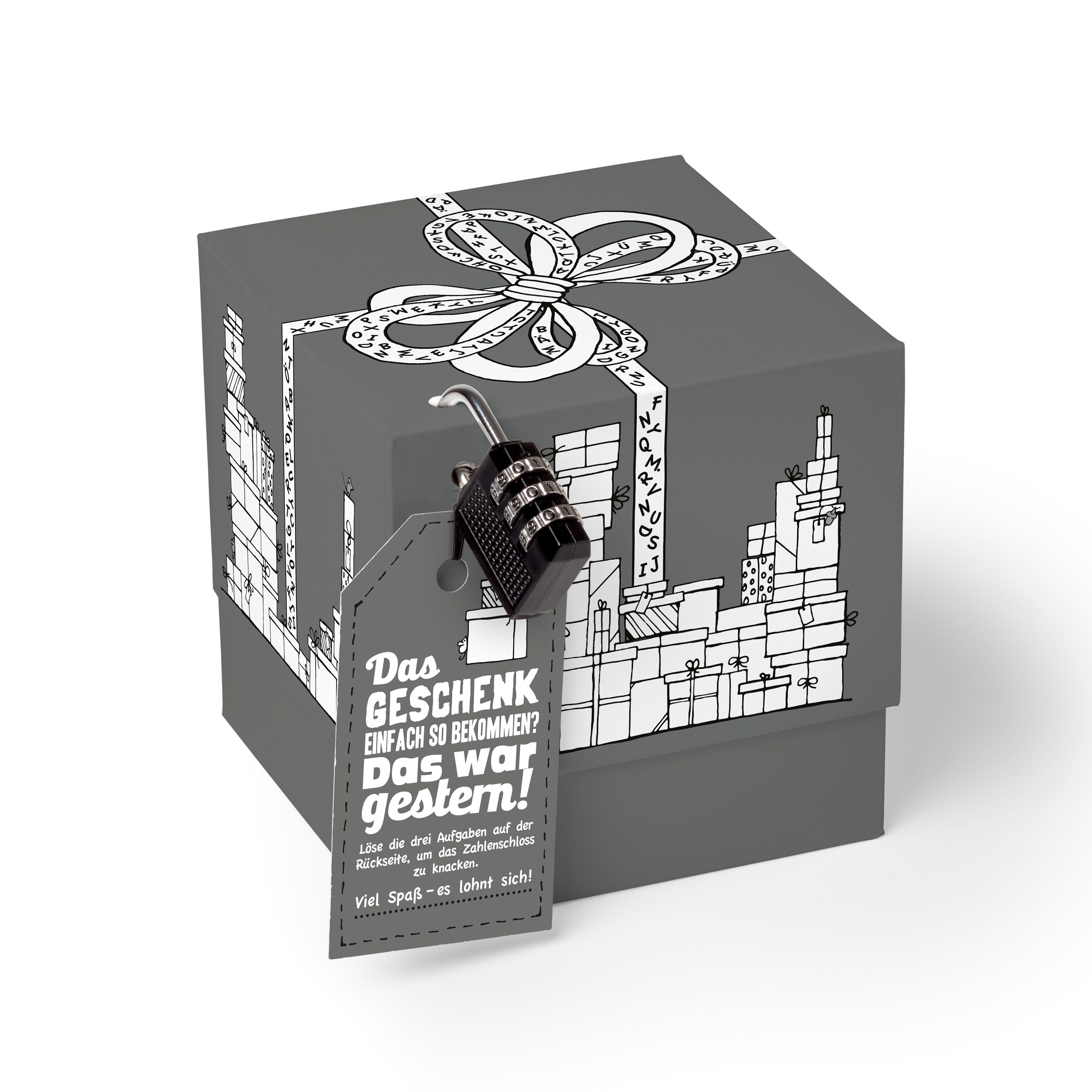 SURPRISA Geschenkbox mit Rätsel und Schloss