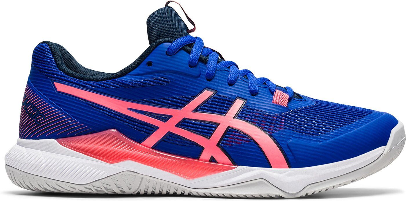Asics GEL-TACTIC - Damen Handballschuh -blau/rosa Trainingsschuh