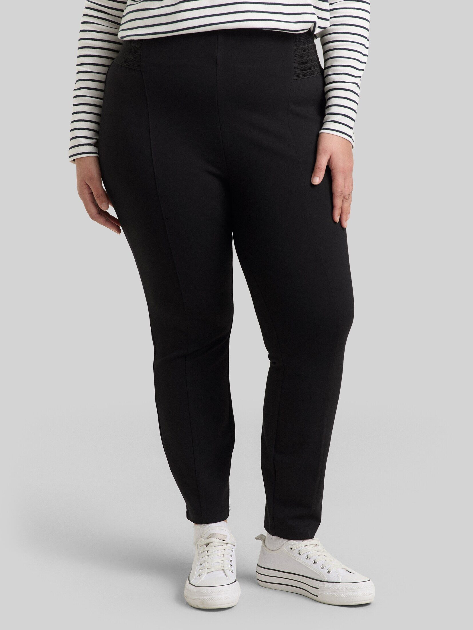 TOM TAILOR PLUS 7/8-Hose Hosen & Chino Plus Size - Treggings Hose mit elastischem Bund