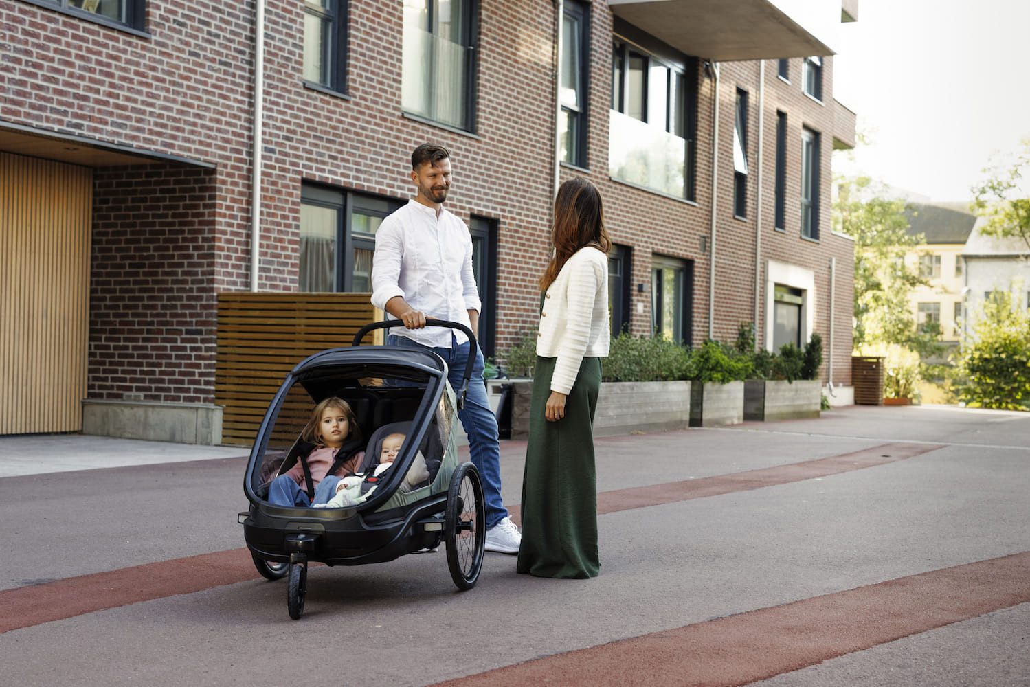 Hamax Fahrradkinderanhänger Outback Next Fahrradanhänger für 2 Kinder