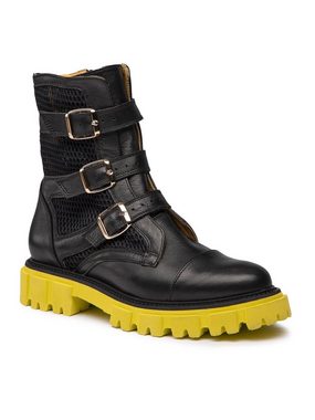 Simen Stiefeletten 5040A Czarny/?ó?ty Stiefelette