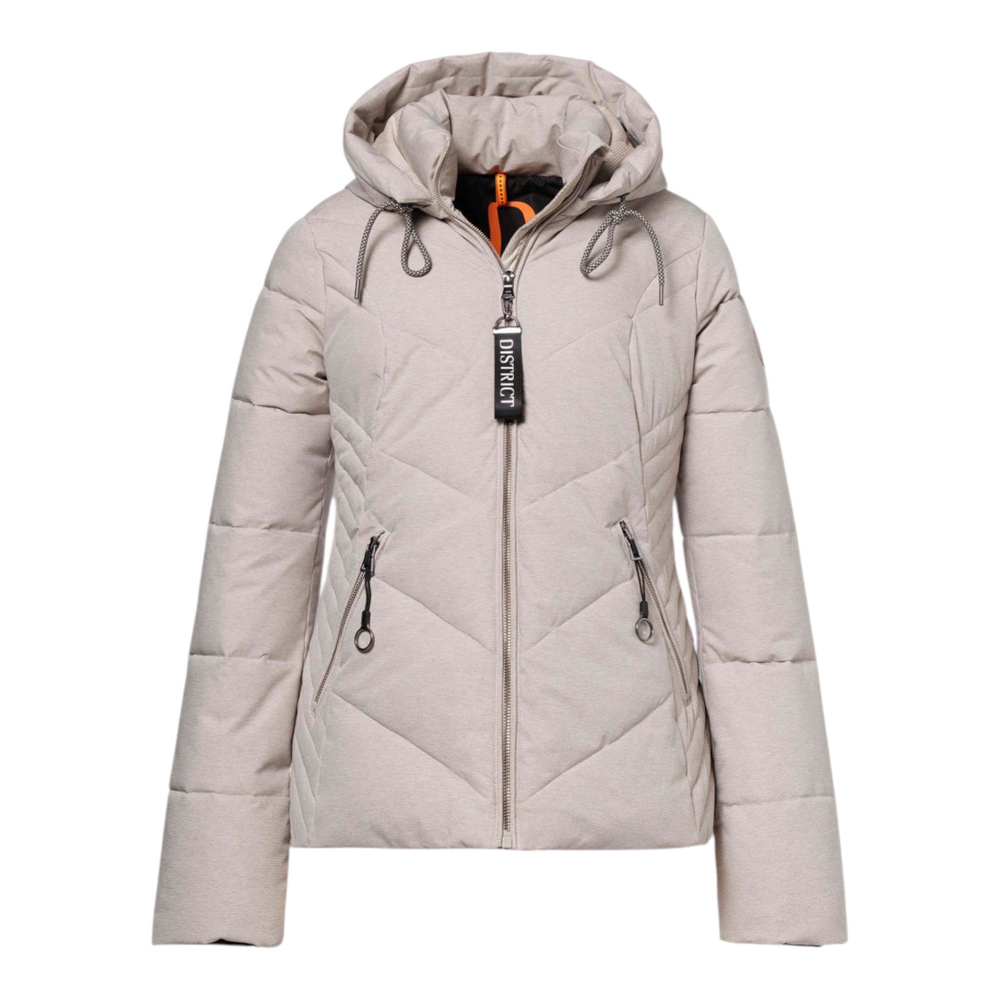 District Winterjacke Tartufo (mit Kapuze, warm) taupe Damen