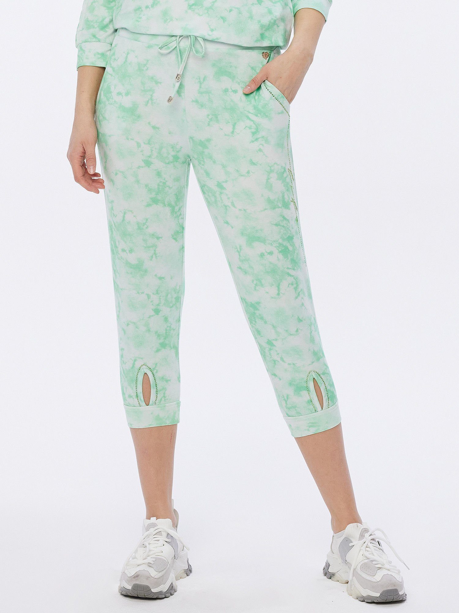 blue peppermint Jogger Sweathose MONACO mit Pants Steinverzierung elastisch