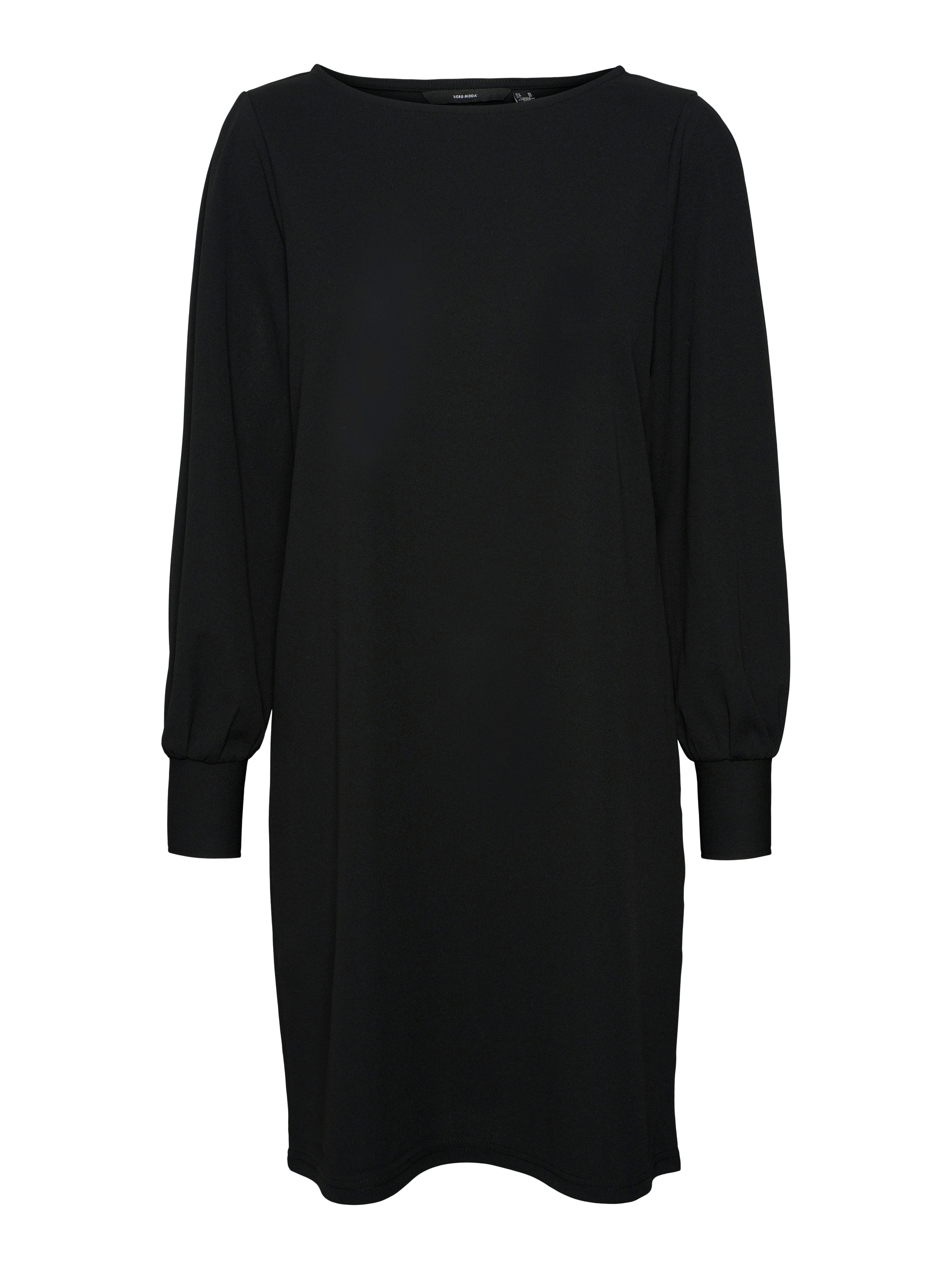 Vero Moda Jerseykleid VMALLISON LS BOATNECK SHORT DRESS JRSGA Sommerkleid