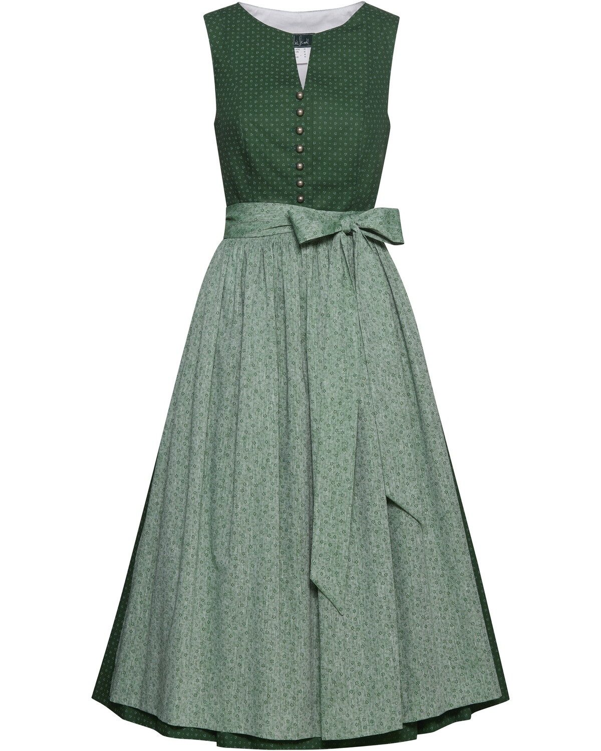 Luis Steindl Dirndl Midi-Dirndl mit U-Boot-Ausschnitt