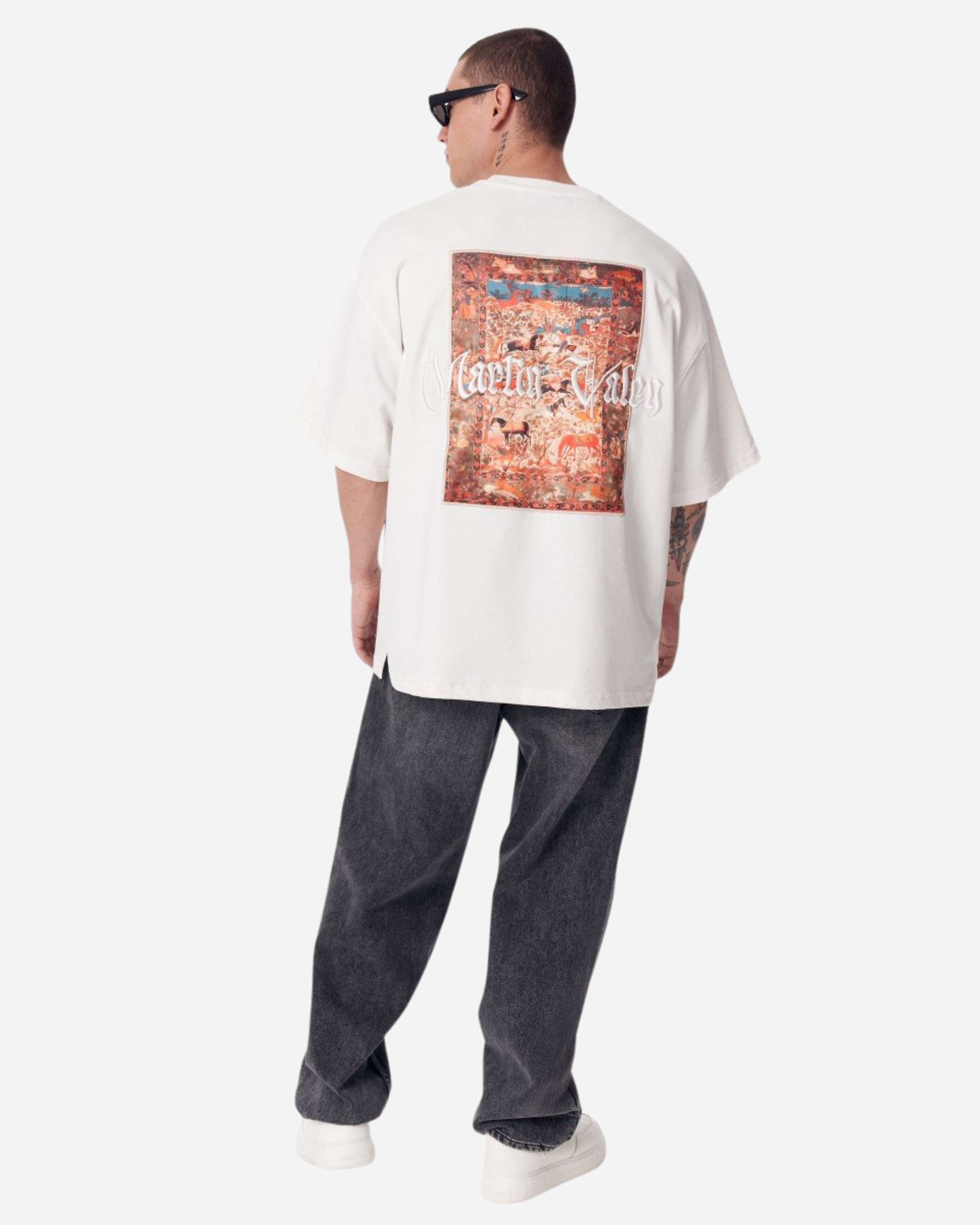 Martin Valen T-Shirt Erbe Fusion Weißes T-Shirt - Groß