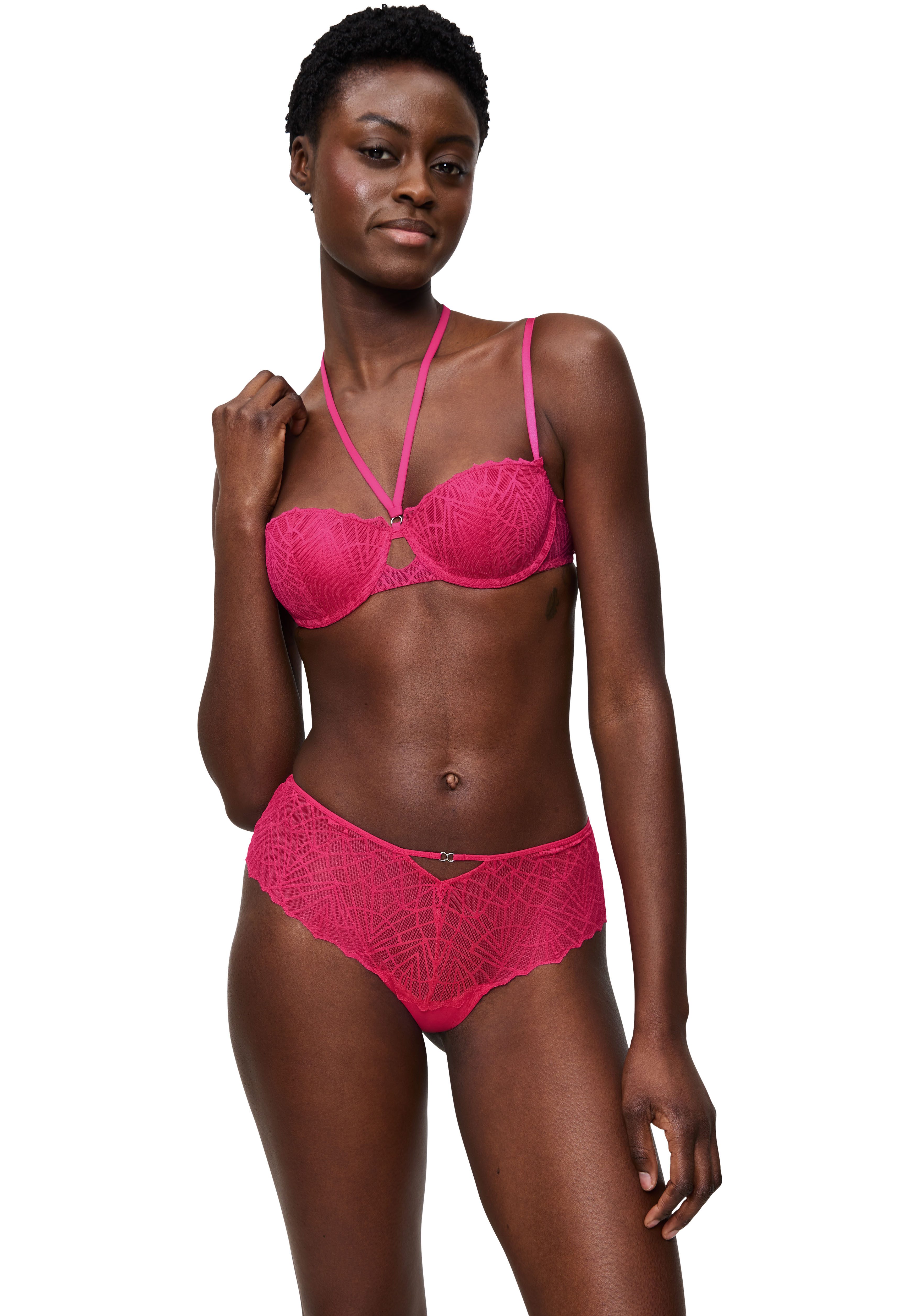 Triumph Hipster That Night In Vegas grafische Spitze, Mesh, elegant, verführerische Silhouette – Bild 5 von 5