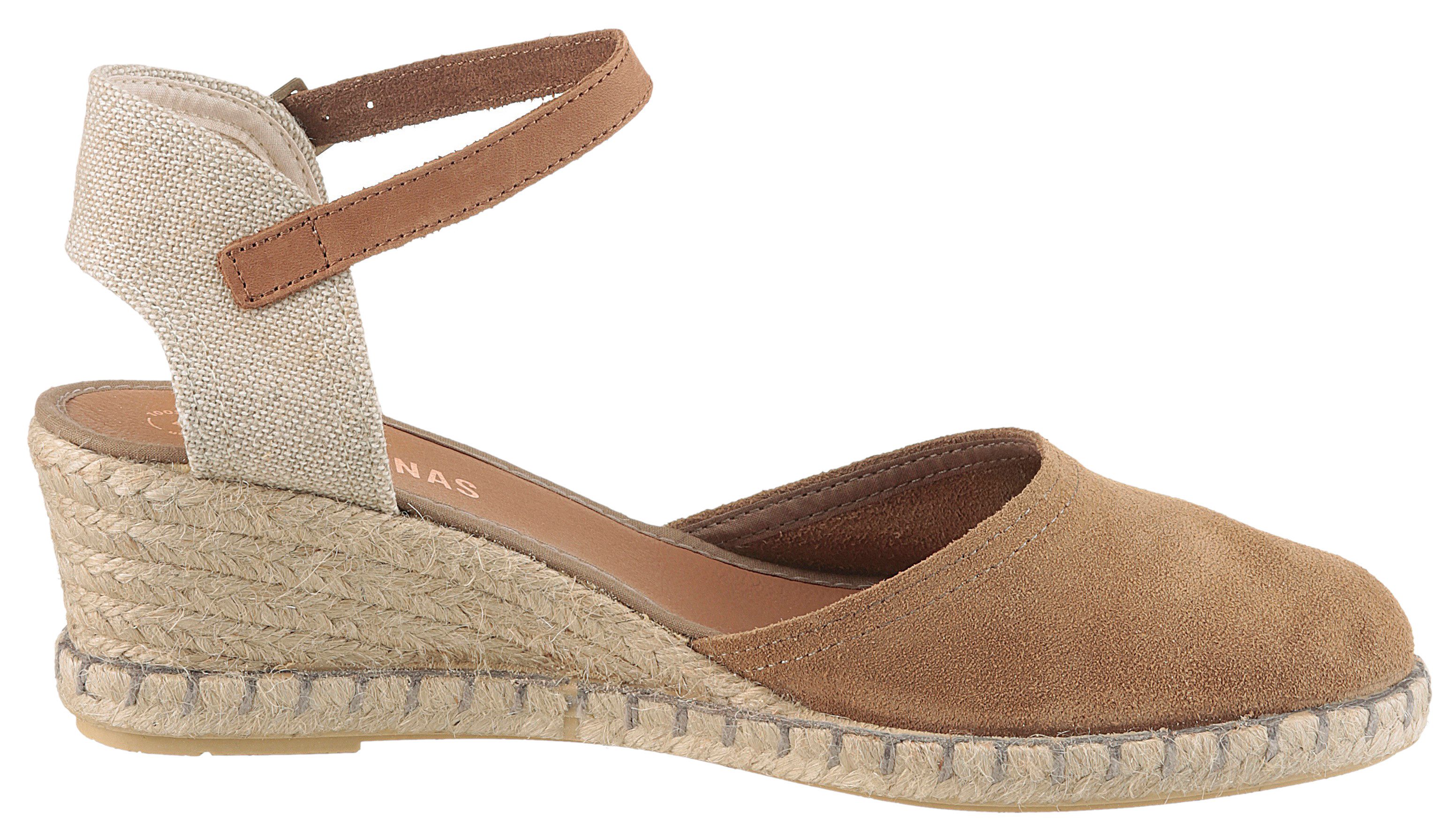 VERBENAS MALENA SERRAJE Sandalette, Sommerschuh, Riemchensandale, Urlaubschuh mit Keilabsatz