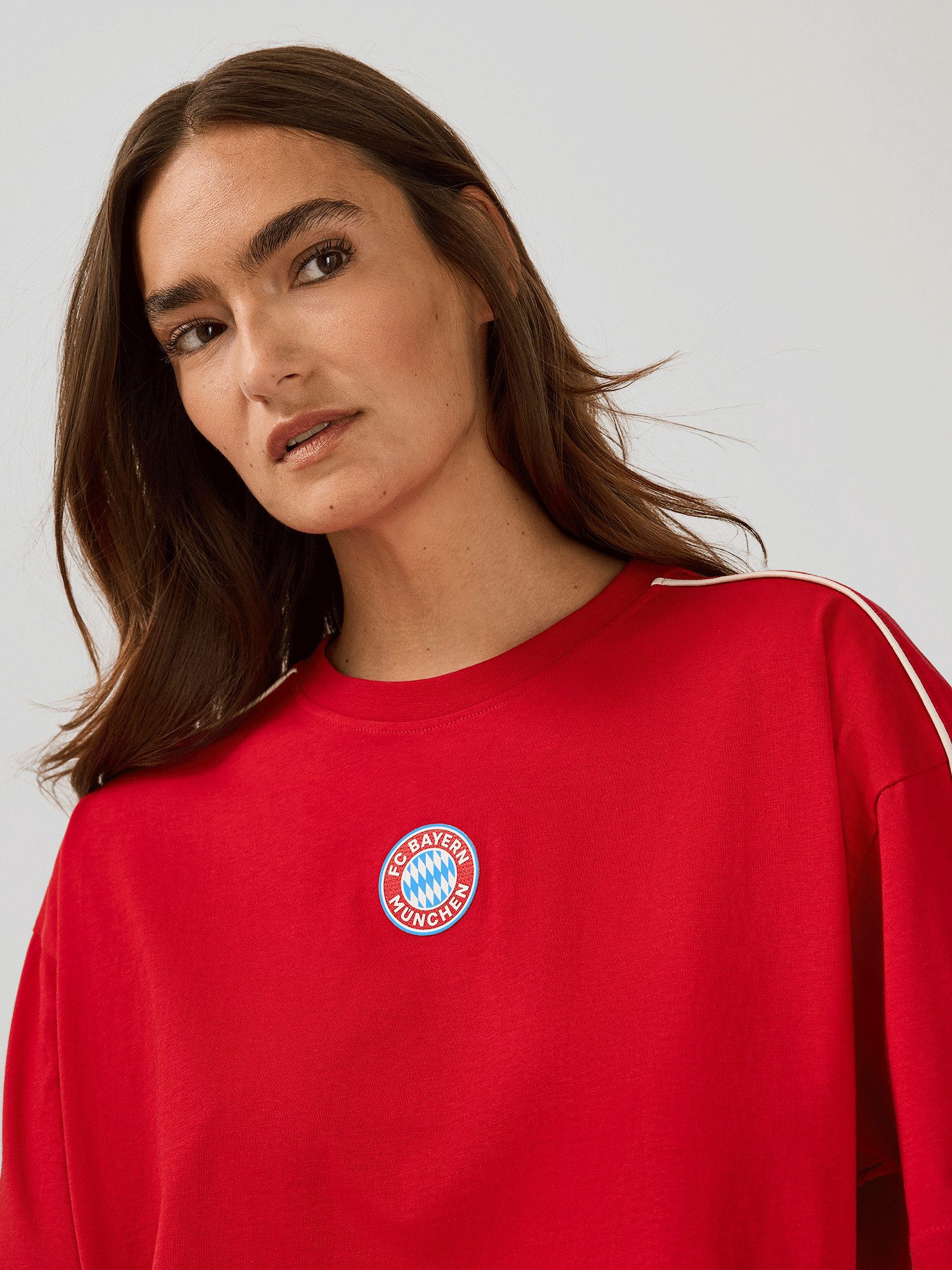 FC Bayern München T-Shirt FC Bayern München, Cropped T-Shirt Essentials, Damen, Rot