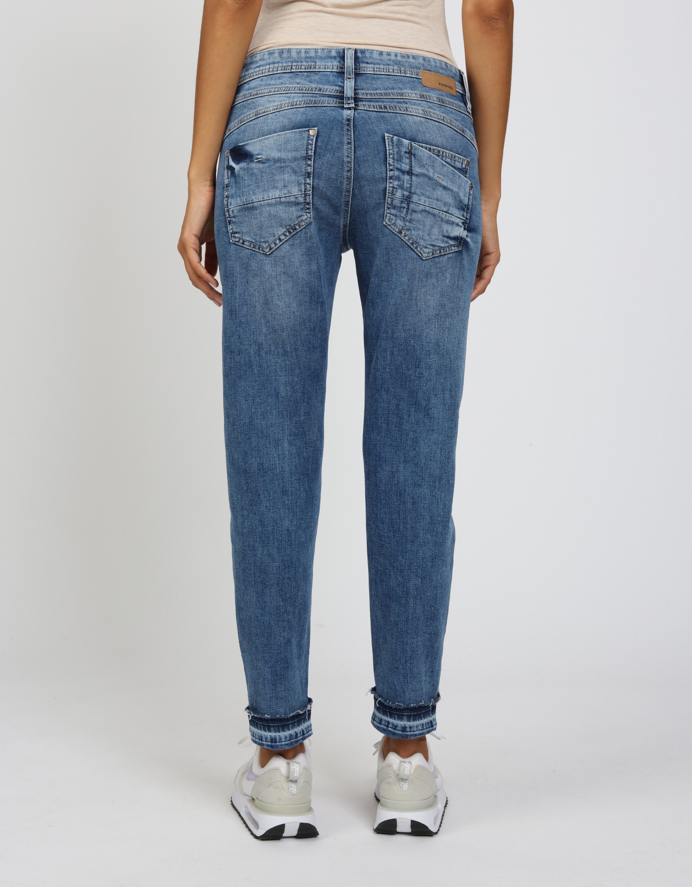 GANG Relax-fit-Jeans 94AMELIE CROPPED aus robustem Gabardine Stretch günstig online kaufen
