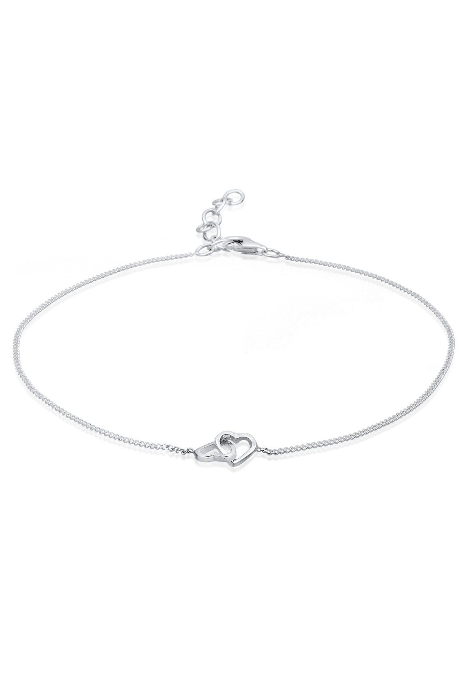 Elli Fußkette Herz ewige Liebe 925 Sterling Silber, Herz