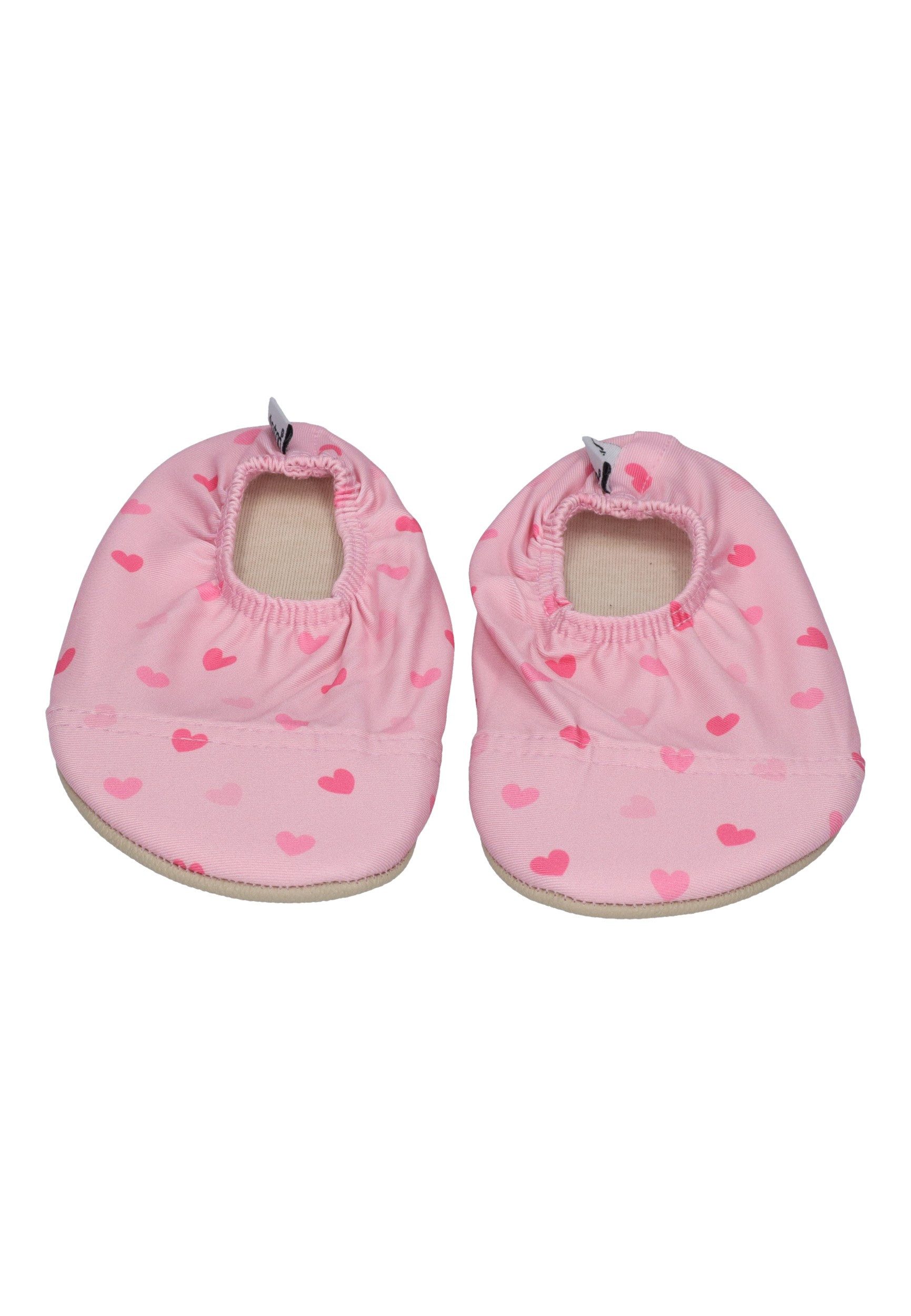 Slipstop Claire Badeschuh Herzen rosa