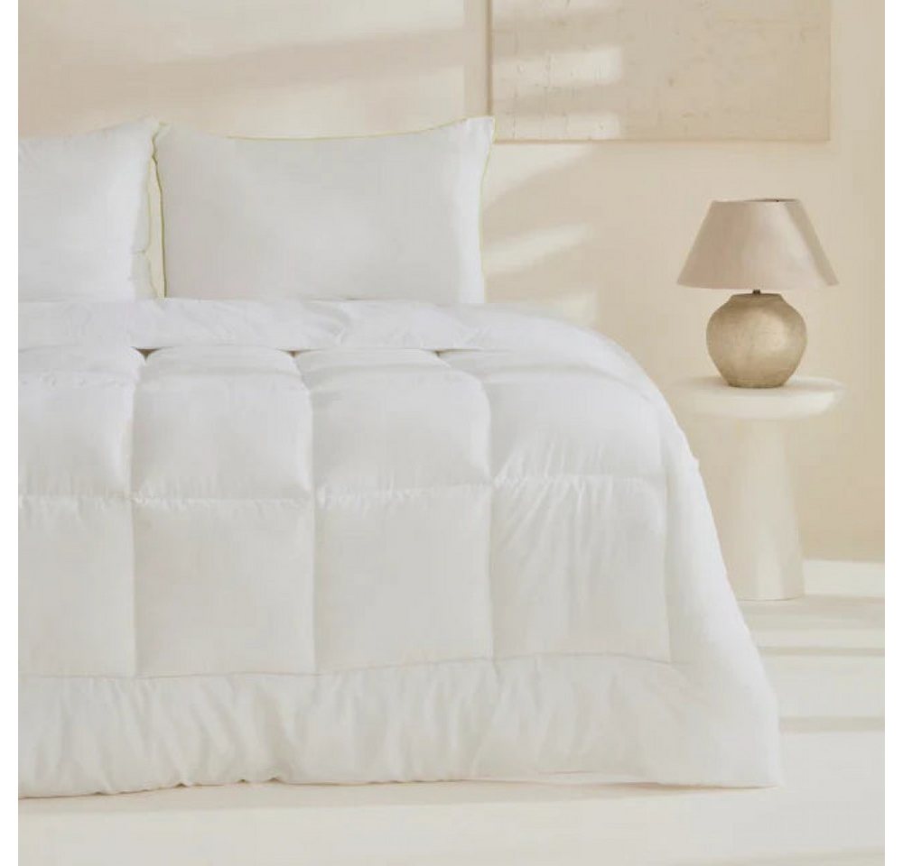 Karaca Tagesdecke Karaca Basic Microfaserbettdecke 155x200 - Weiße Einzelbett-Bettdecke