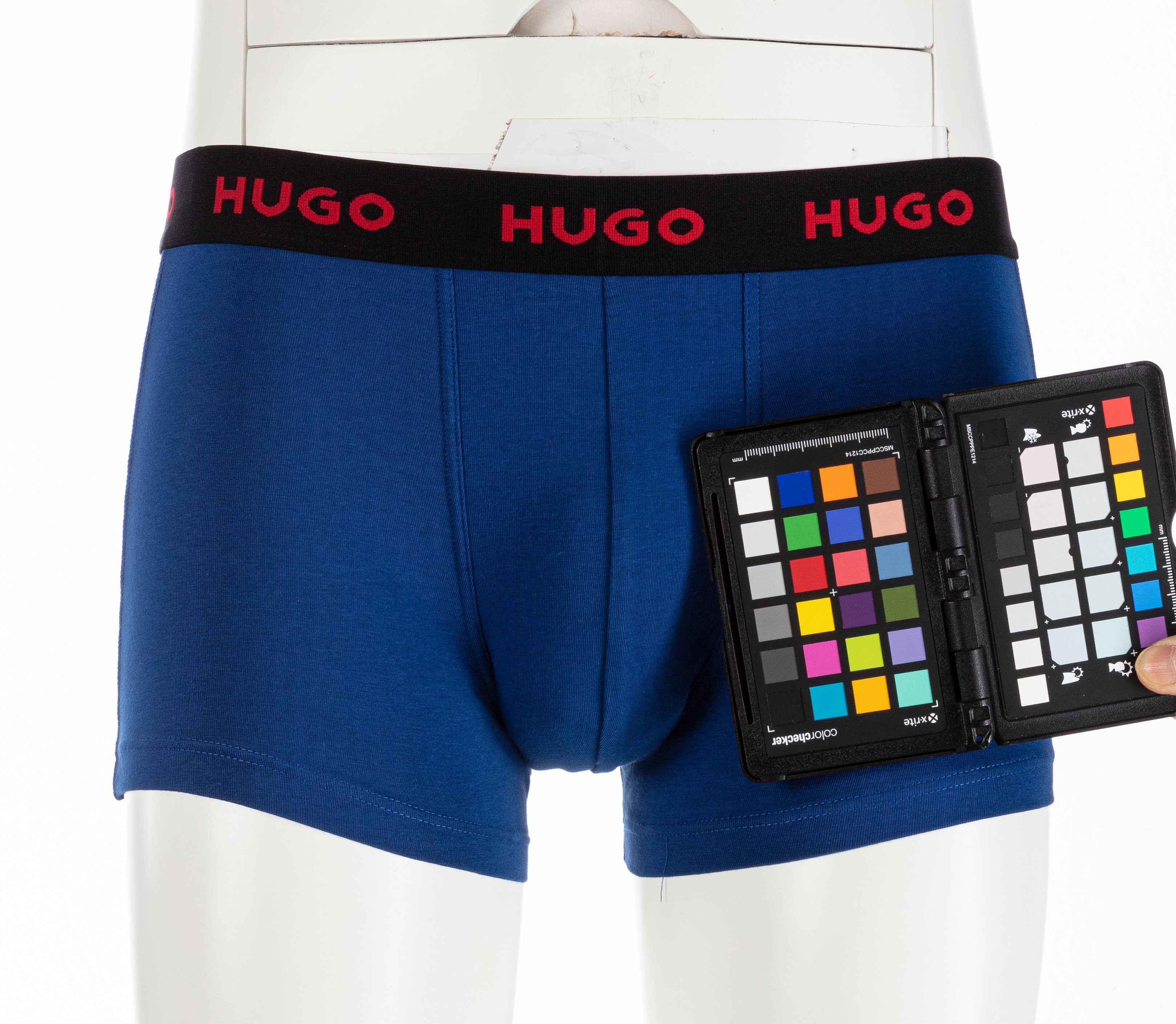 3-St., (Packung, Markenlogo Medium_Blue_420 Boxershorts HUGO 3er-Pack) mit