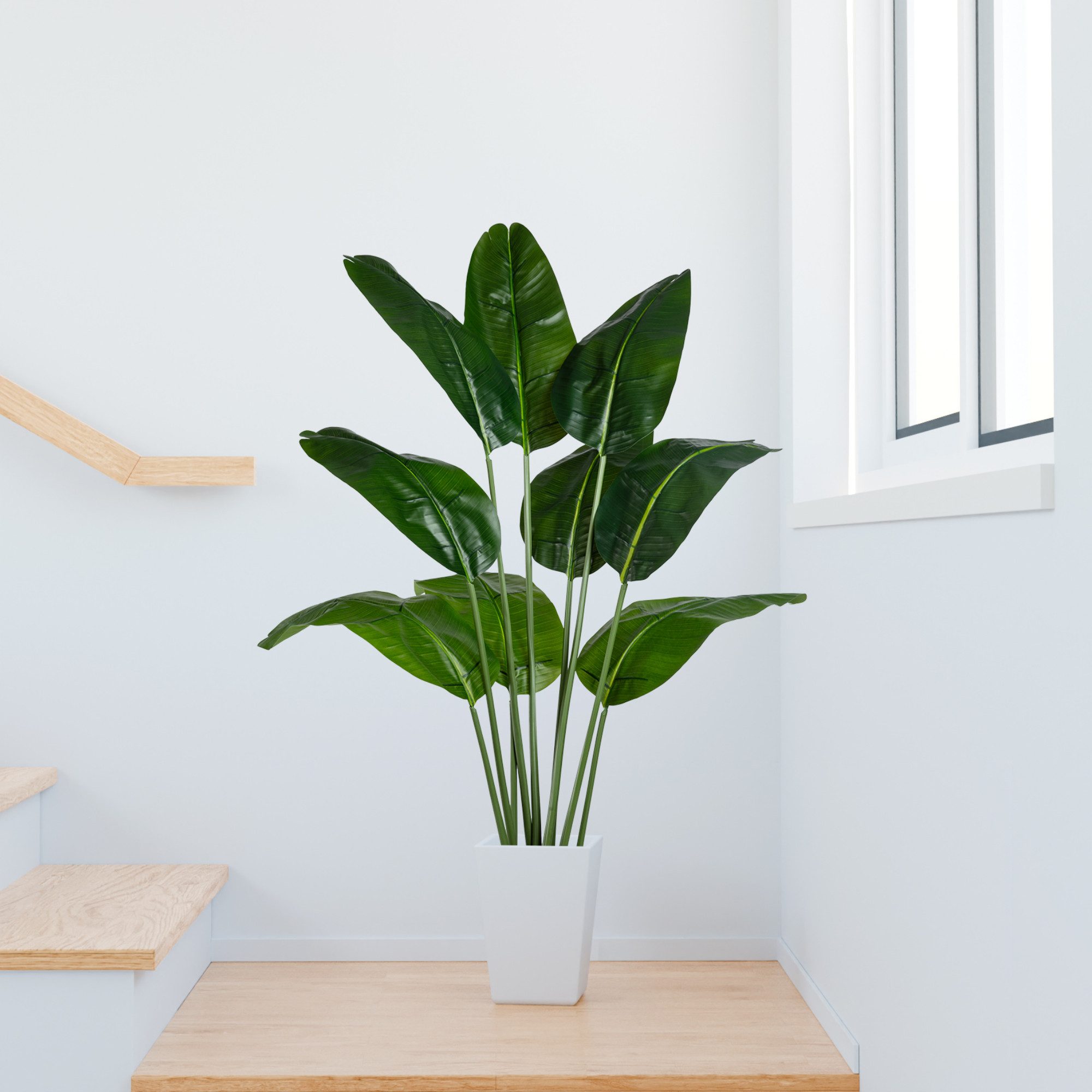 Kunstpalme Künstlicher Bananenbaum mit Topf, Kunstpflanze, Kunstbaum Banane günstig online kaufen