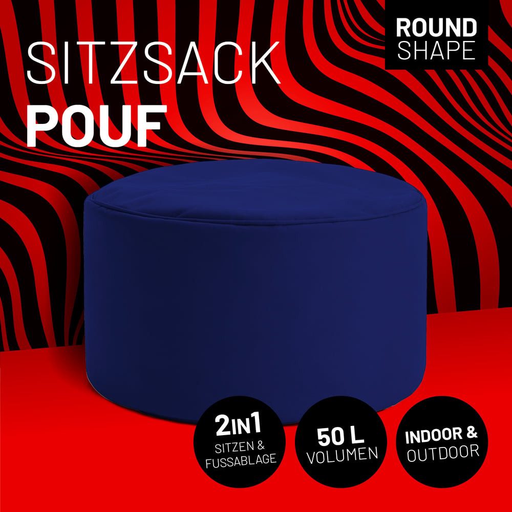 Lumaland Sitzsack Pouf 50L kompakt Hocker, günstig online kaufen