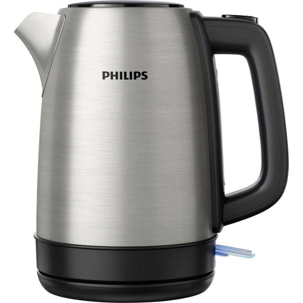 Philips Wasserkocher Philips Home HD9350/90 Daily Wasserkocher Edelstahl, Schwarz Fassungs, 1.70 l, 2200.00 W