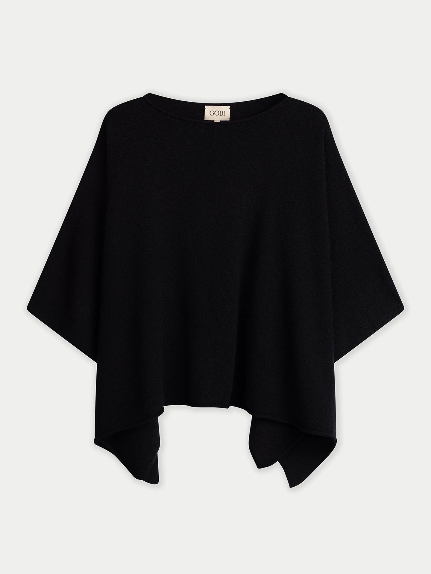 GOBI Cashmere Poncho Timeless Kaschmir-Poncho mit Bootsausschnitt