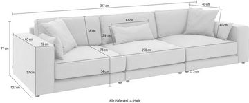 OTTO products Big-Sofa Grenette, Modulsofa, im Baumwoll-/Leinenmix oder aus recycelten Stoffen