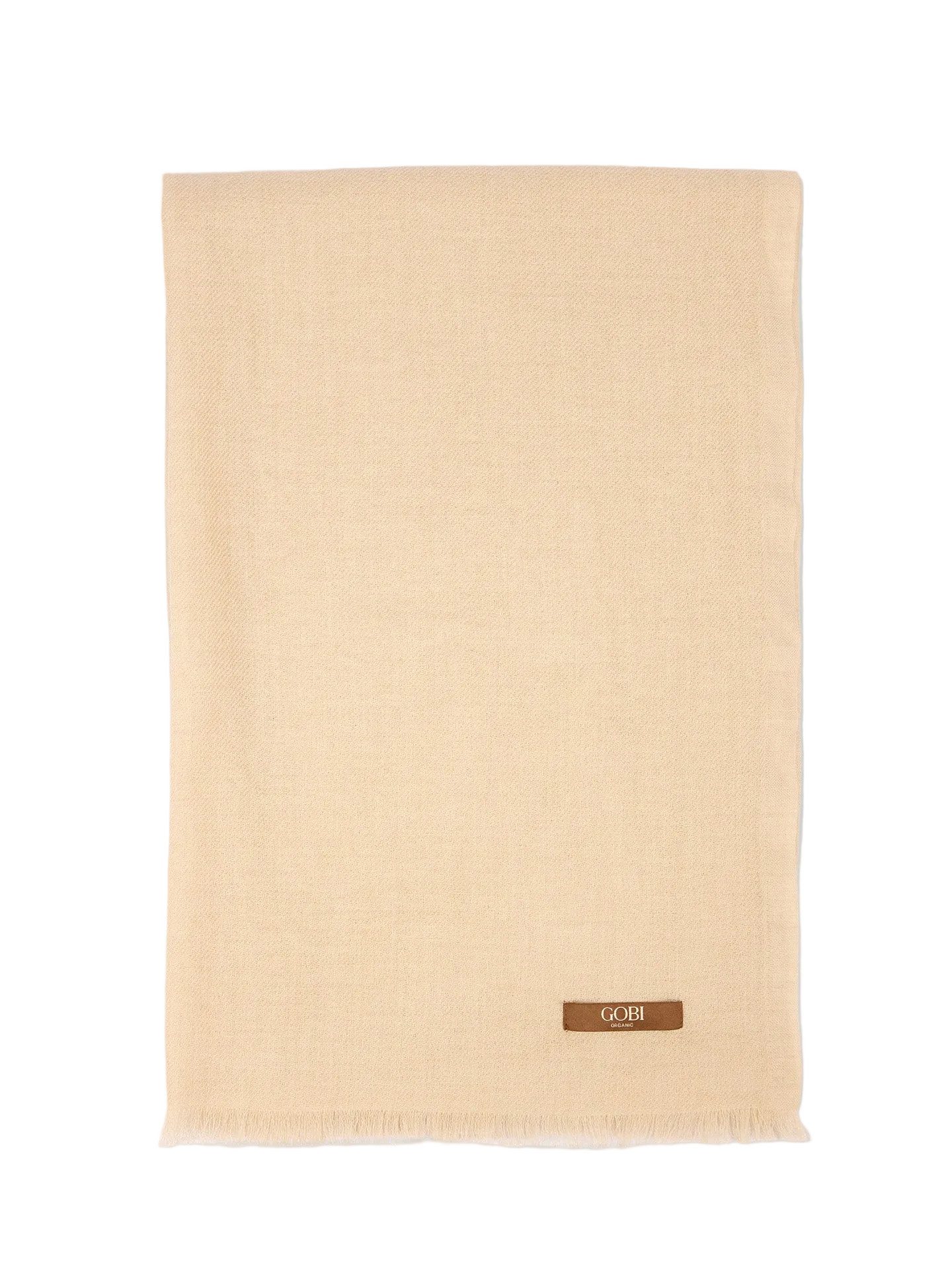 GOBI Cashmere Strickschal Naturfarbe Leichter Webschal aus Kaschmir