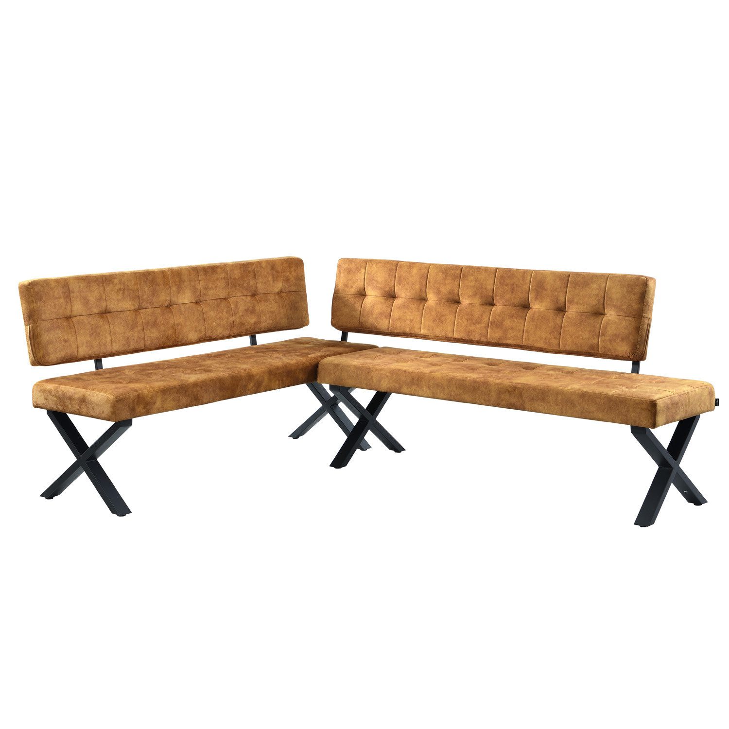 B&D home Eckbank EKA (2-St), beidseitig montierbar, gepolstert, mit Rückenl günstig online kaufen