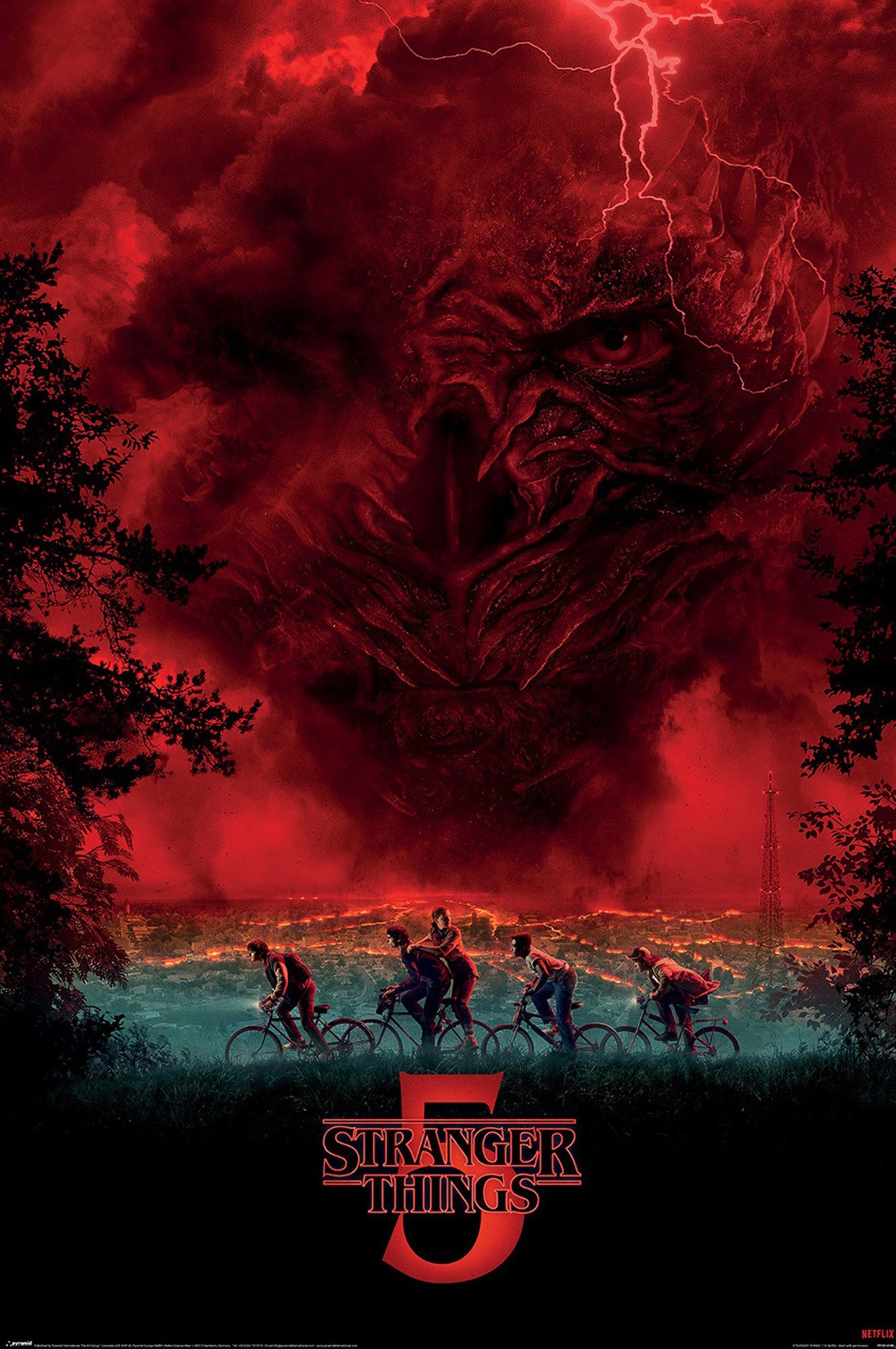 Poster Stranger Things 5 - Vecna Sky - Poster 61x91,5 cm