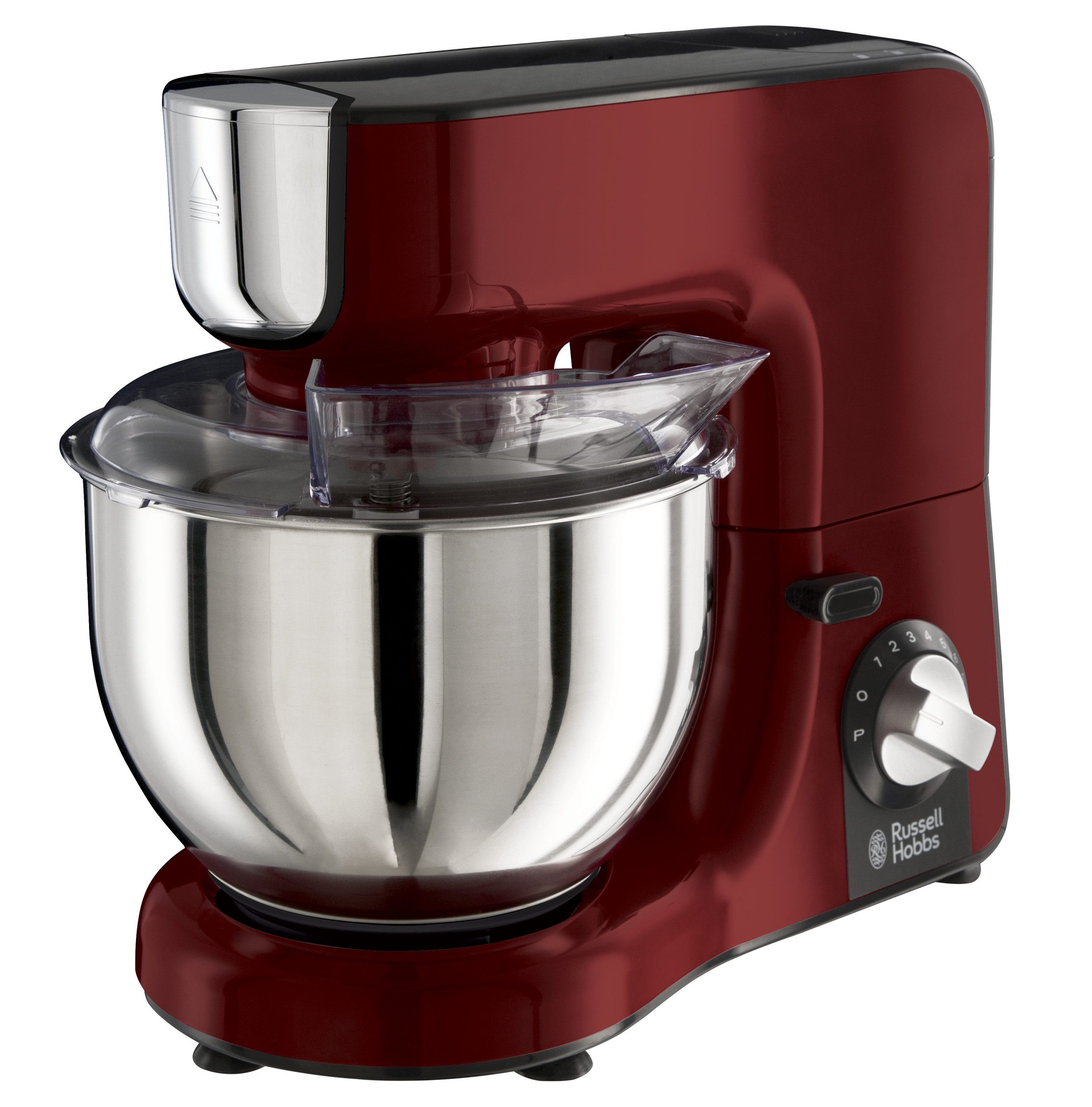 RUSSELL HOBBS Küchenmaschine 23480-56 Multi Desire Rot, 1000 W, 5 l Schüssel, Knetmaschine, Standmixer/Zerkleinerer, 3 Rührwerkzeuge