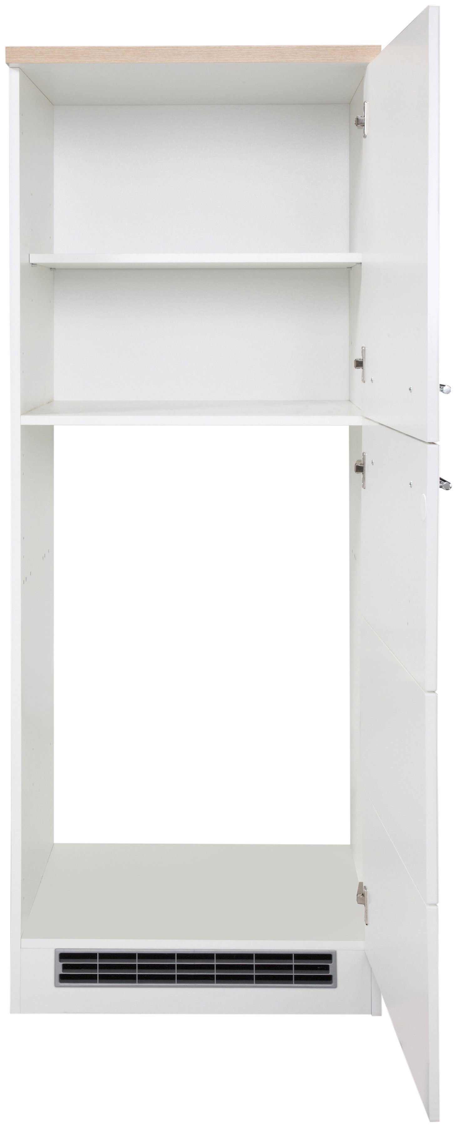HELD MÖBEL Kühlumbauschrank Hochglanz für Wien cm | weiß Einbaukühlschrank weiß 60 breit