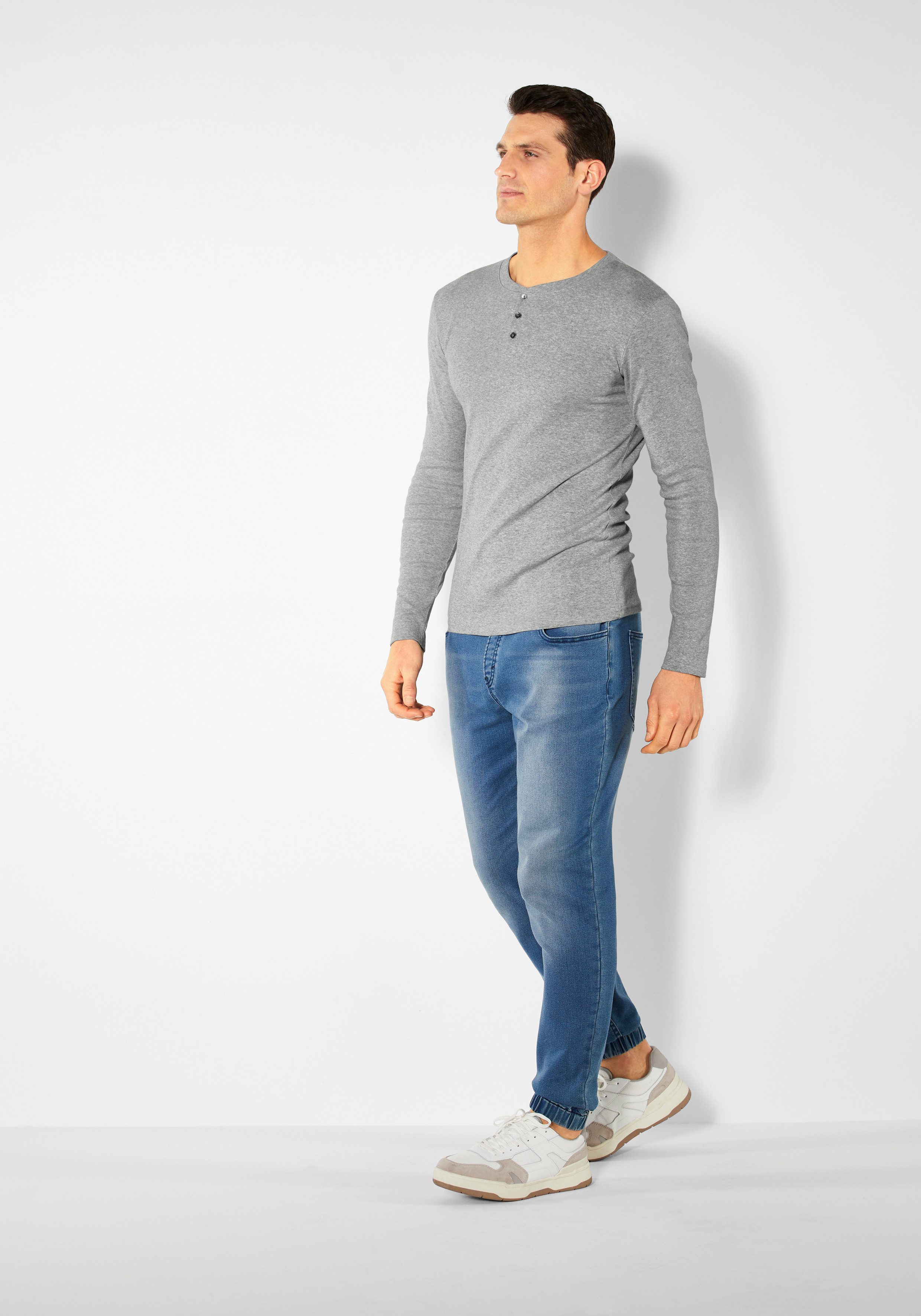 H.I.S Langarmshirt mit aufwendiger Knopfleiste