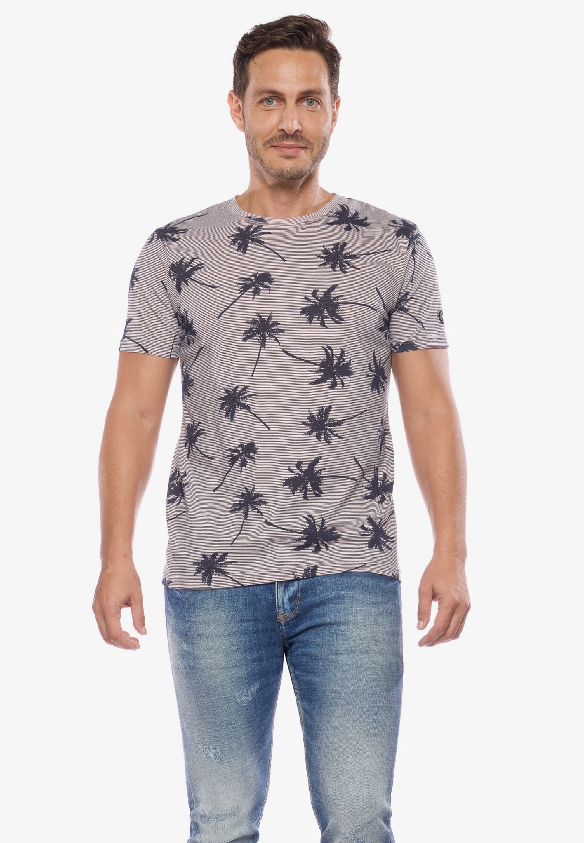 Le Temps Des Palmendruck T-Shirt mit Cerises