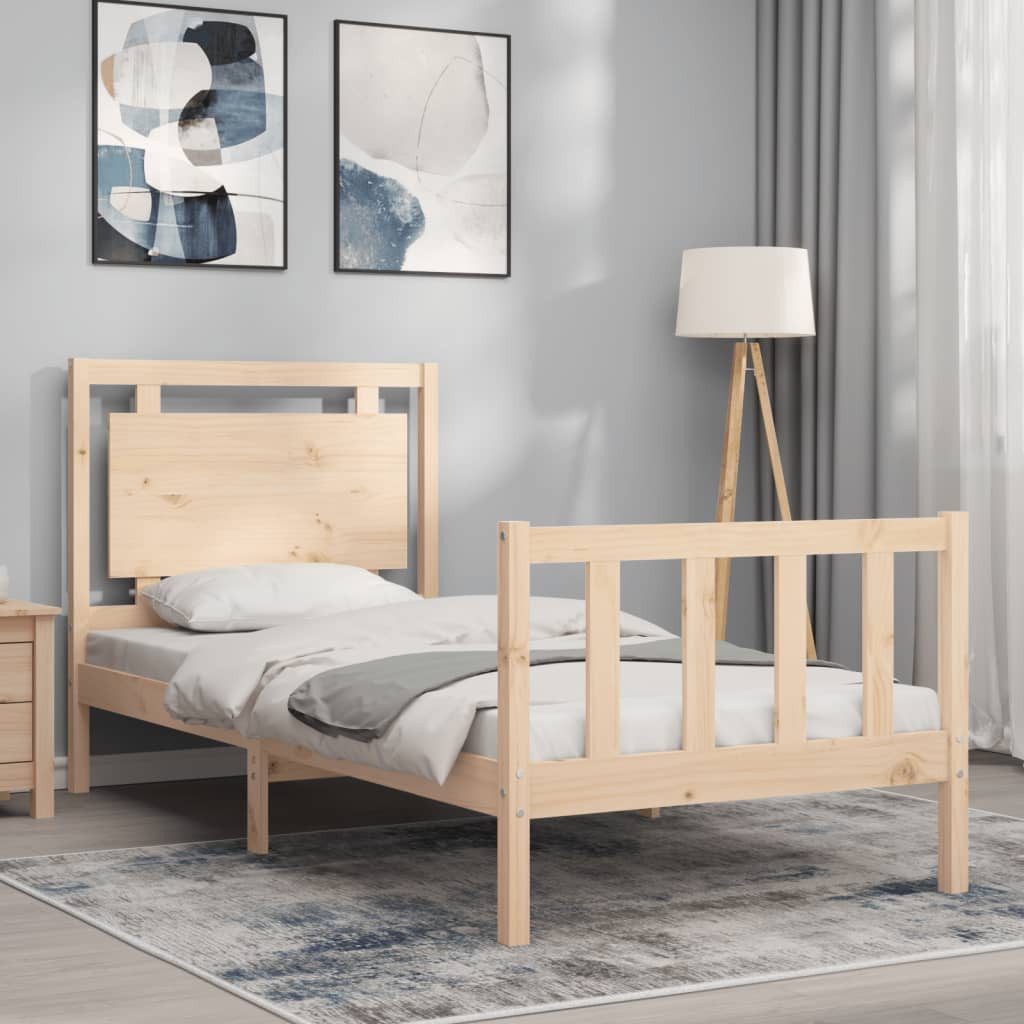 vidaXL Bett Massivholzbett ohne Matratze Kiefernholz günstig online kaufen