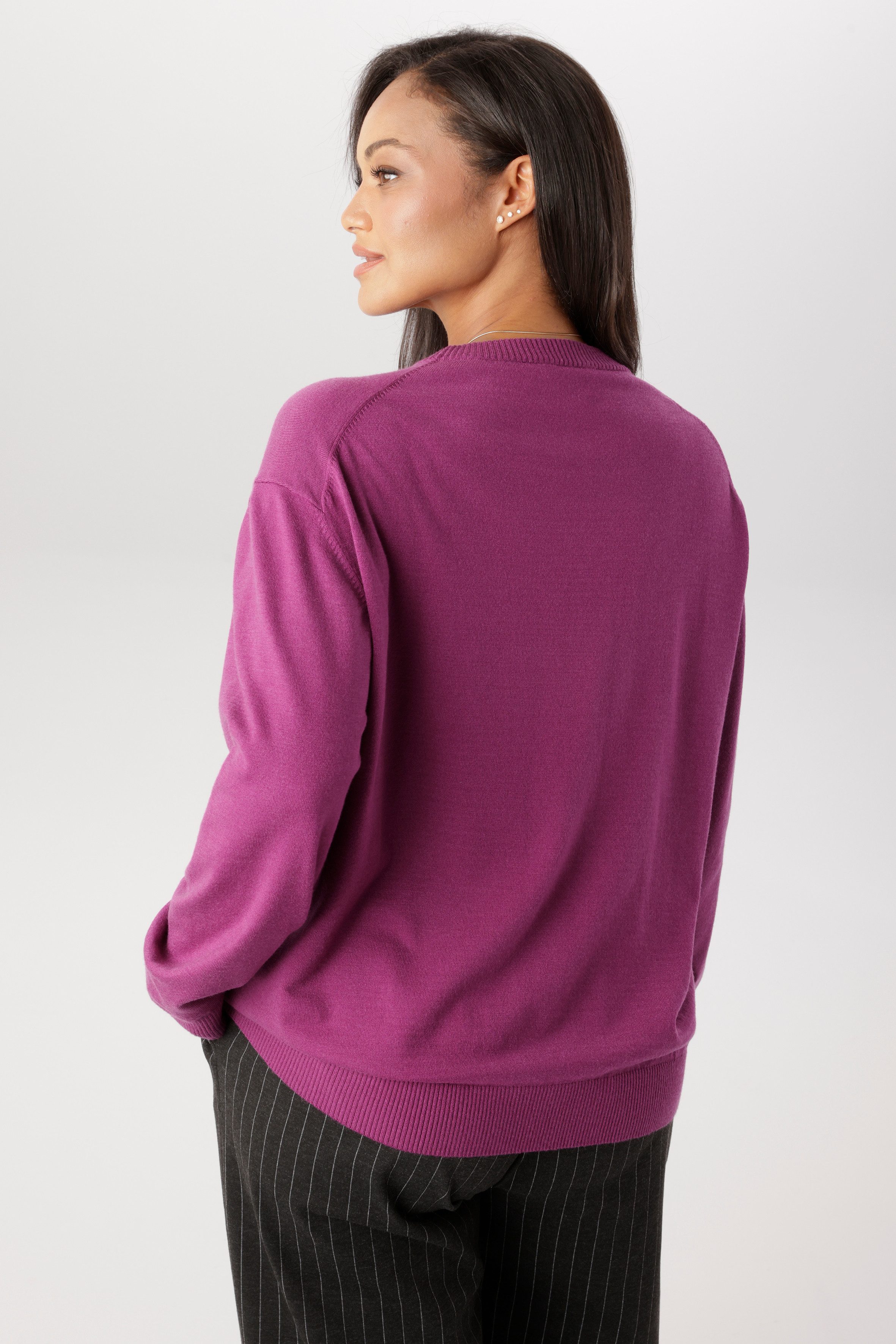 Aniston PLUS Rundhalspullover aus weicher Viskosemischung - NEUE KOLLEKTION