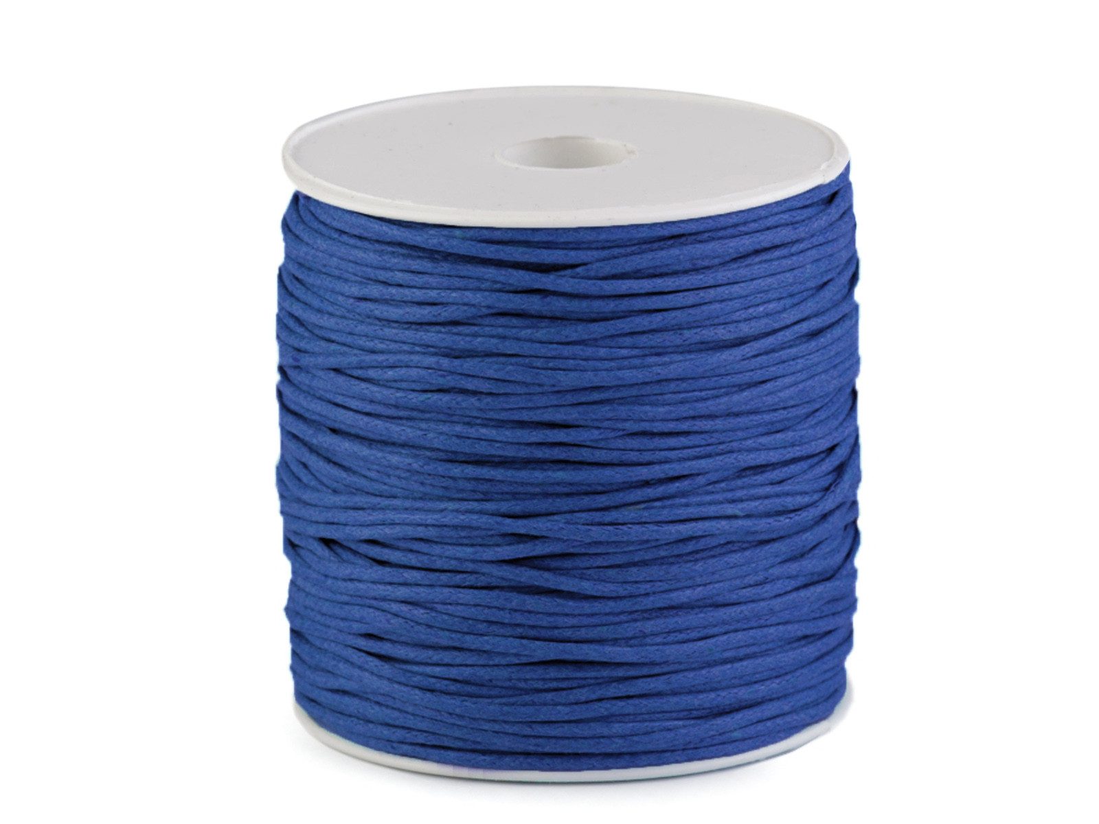 maDDma Seil 85-100m Gewachste Baumwollschnur 1,5-2mm (Wickel auf Spule), blau