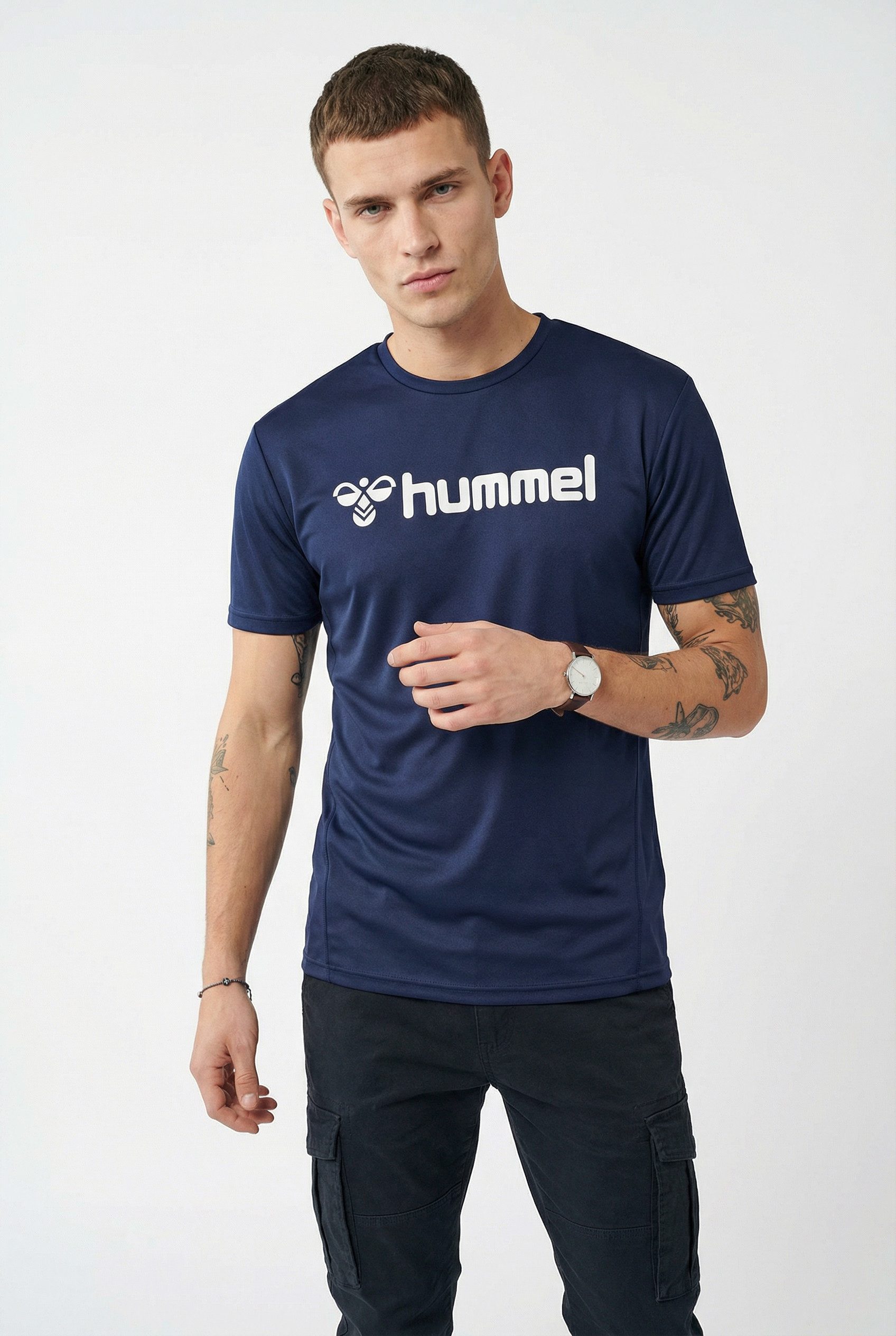hummel Trainingsshirt HMLLOGO JERSEY S/S normale Passform, kurze Ärmel, atmungsaktives Material