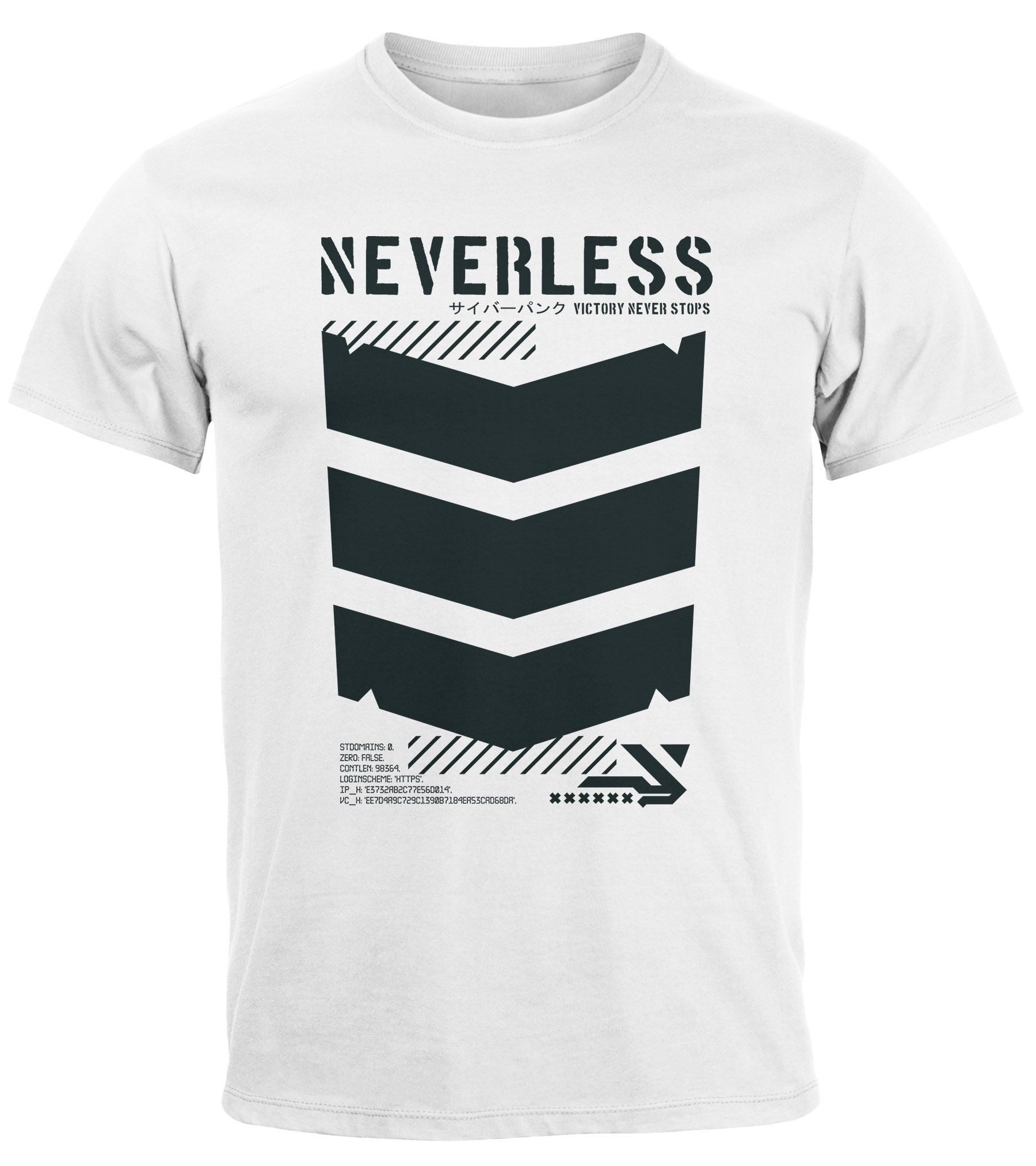 Neverless Print-Shirt Herren T-Shirt Techwear Trend günstig online kaufen