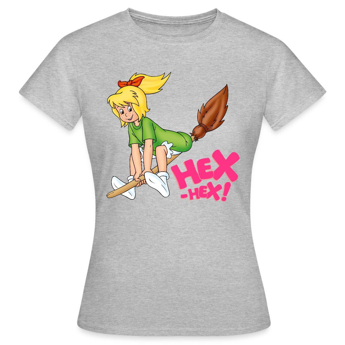 Spreadshirt T-Shirt Bibi Blocksberg Fliegt Davon Frauen T-Shirt (1