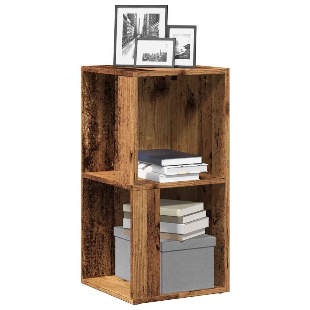 vidaXL Eckregal Eckregal Altholz-Optik 33x33x67 cm Holzwerkstoff, 1-tlg.