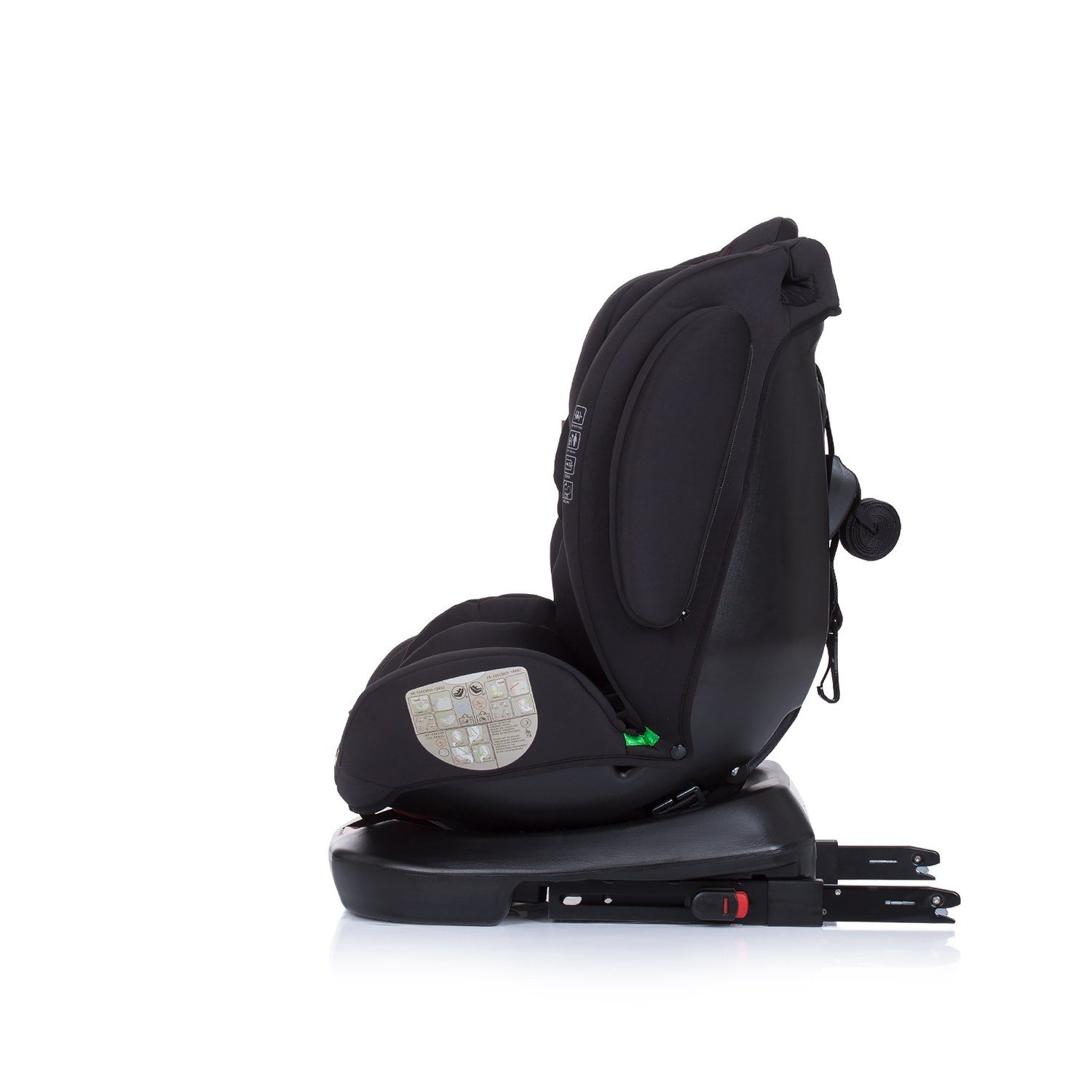 Kindersitz 150 bis: Chipolino schwarz i-Size 36 verstellbar - 4KID Kopfstütze kg, cm) (40 Autokindersitz Isofix, Isofix,