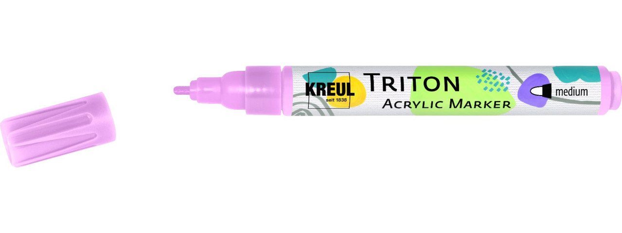 Kreul Kreul Acrylic medium Flachpinsel Triton zartrosa Marker
