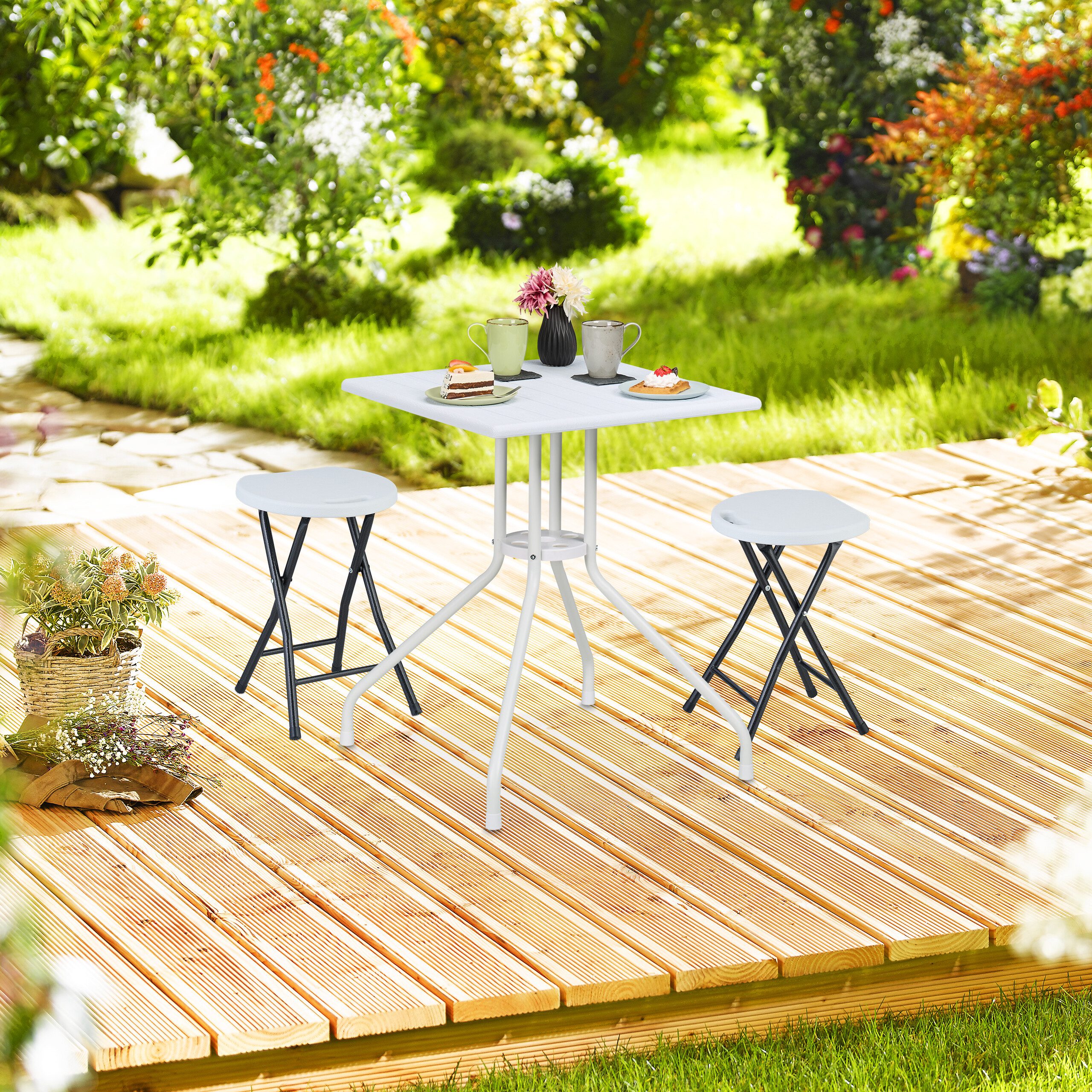 relaxdays Hocker Klapphocker 2er Set (2er günstig online kaufen