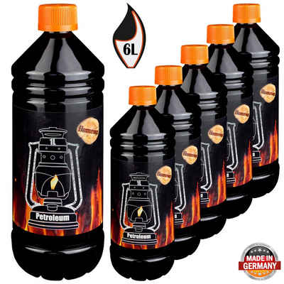 Flameup Anzündkamin »Petroleum für Petroleumheizung Petroleumofen Petroleumlampe 6 Liter Flameup« (6-tlg)