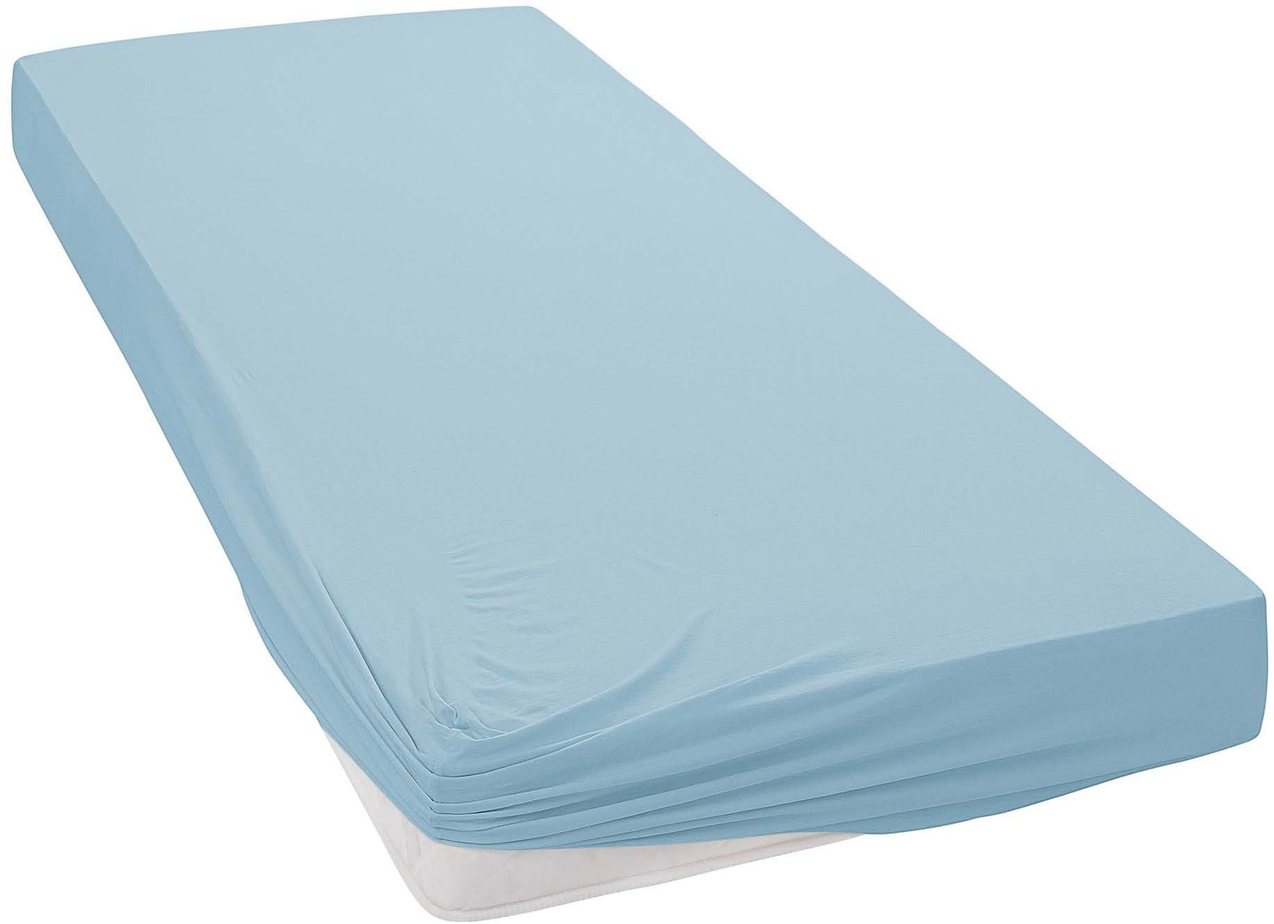 Janine Spannbettlaken ELASTIC 5002, Jersey-Elasthan, Gummizug: rundum, (1 S günstig online kaufen