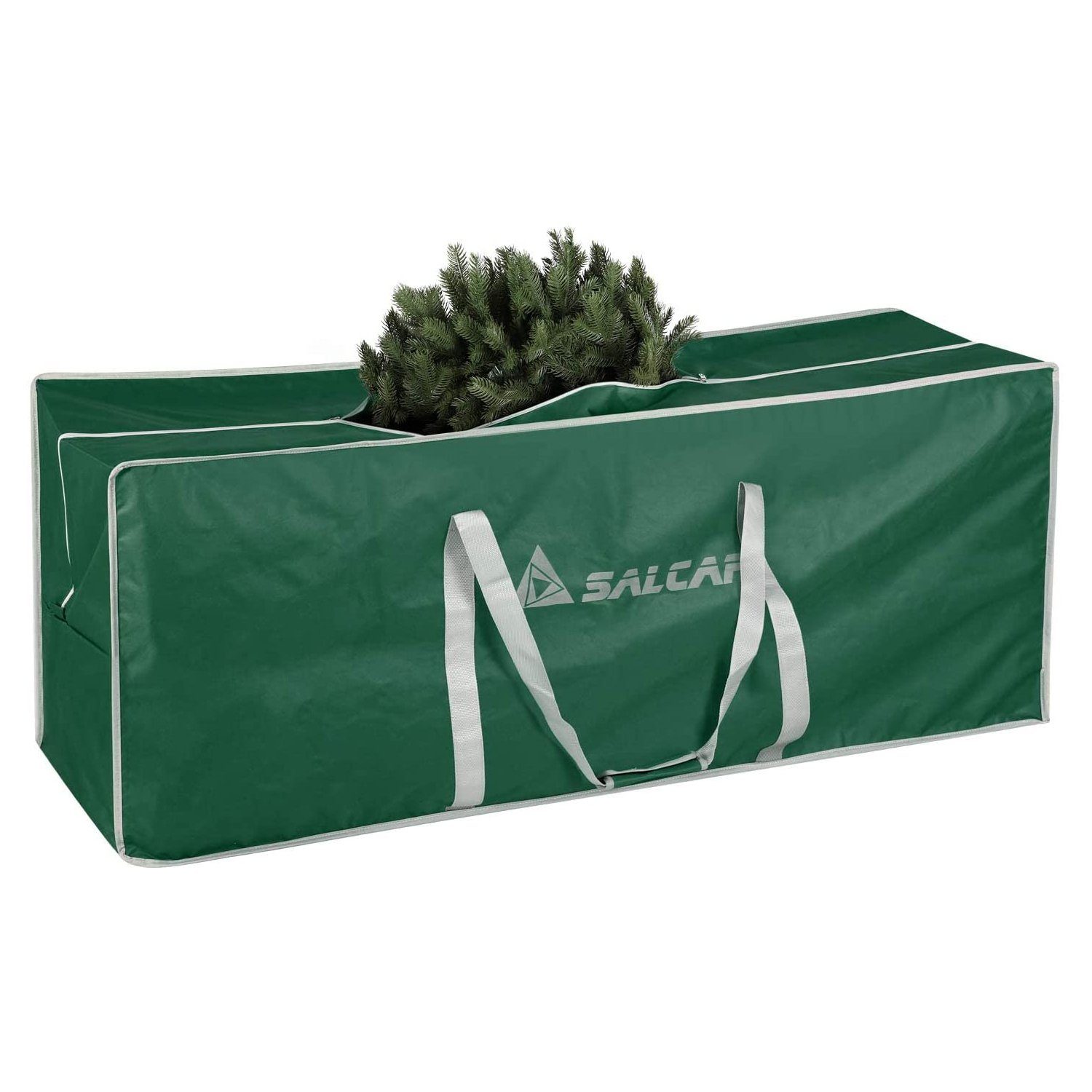 Salcar Künstlicher Weihnachtsbaum Aufbewahrungstasche für Weihnachtsbaum bis zu 240 cm, Transporthülle, 130 x 40 x 50 cm Aufbewahrungstasche, Reißfest, Wasserdicht