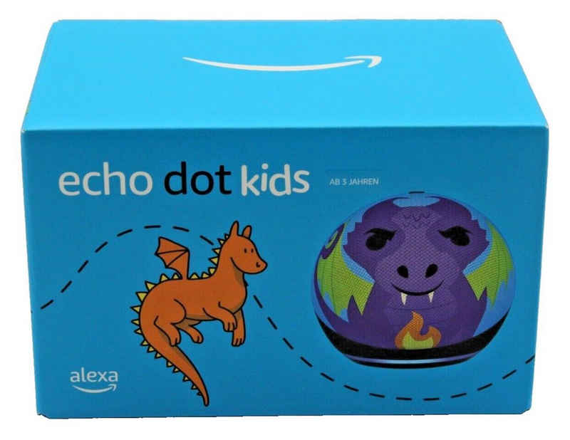 Amazon Echo Dot Kids 5. Generation Drachen Design 2022 Lautsprecher Smart Speaker (Bluetooth, WLAN (WiFi), Alexa, hervorragende Klangqualität, Kindergerecht)