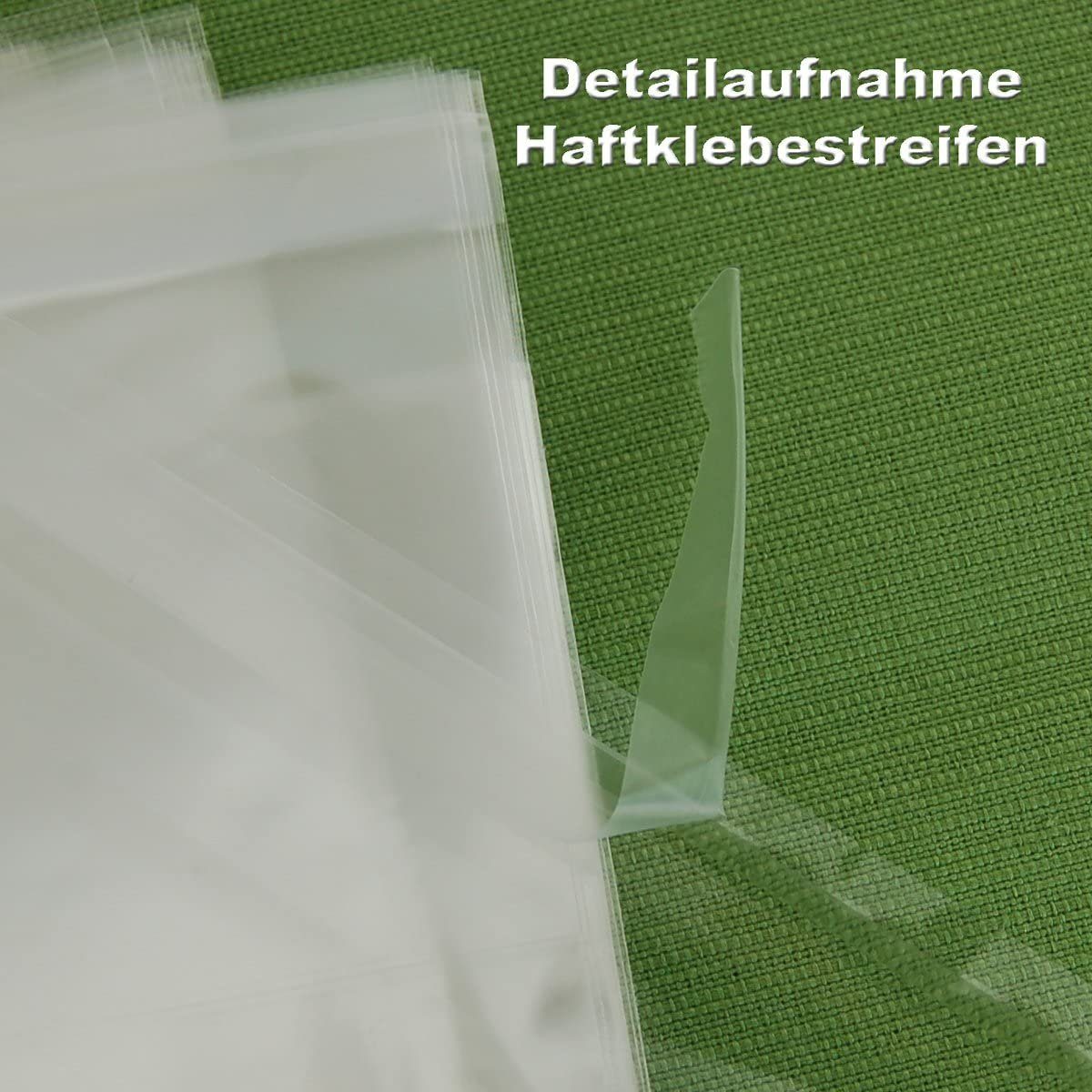 beties Geschenkfolie Klarsichtbeutel 100 Stück, (100St), Zellophantüte ca. 10x15 cm, mit Klebefläche, unbedruckt